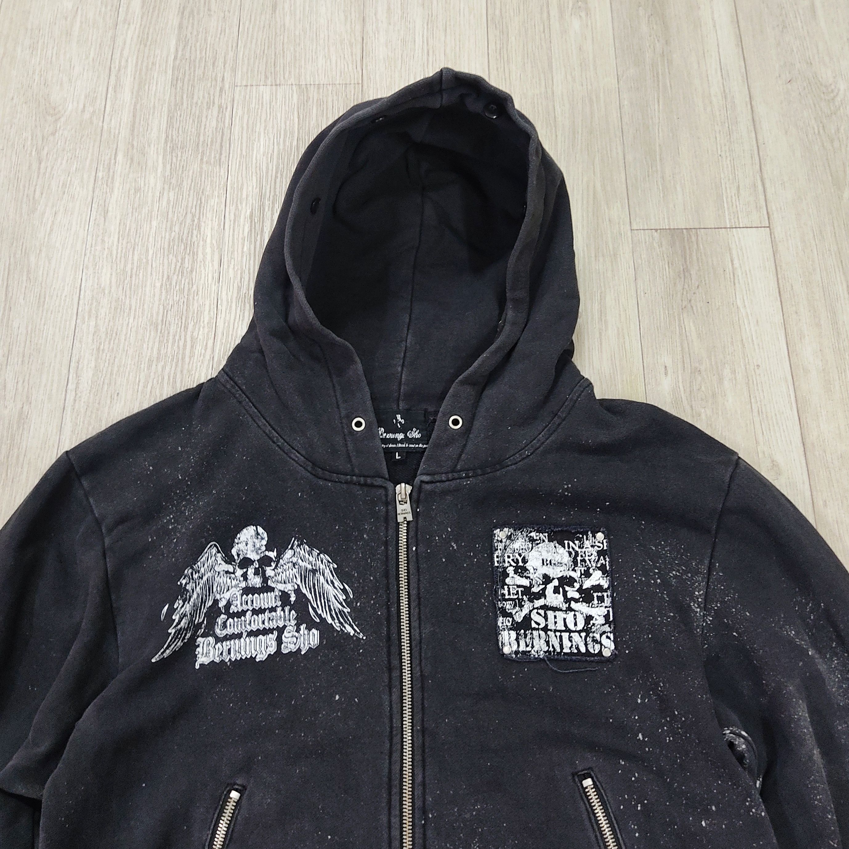 BERNINGS SHO Bernings Sho Rust Faded Punk Hoodie Sweatshirt Size US M / EU 48-50 / 2 - 4 Thumbnail