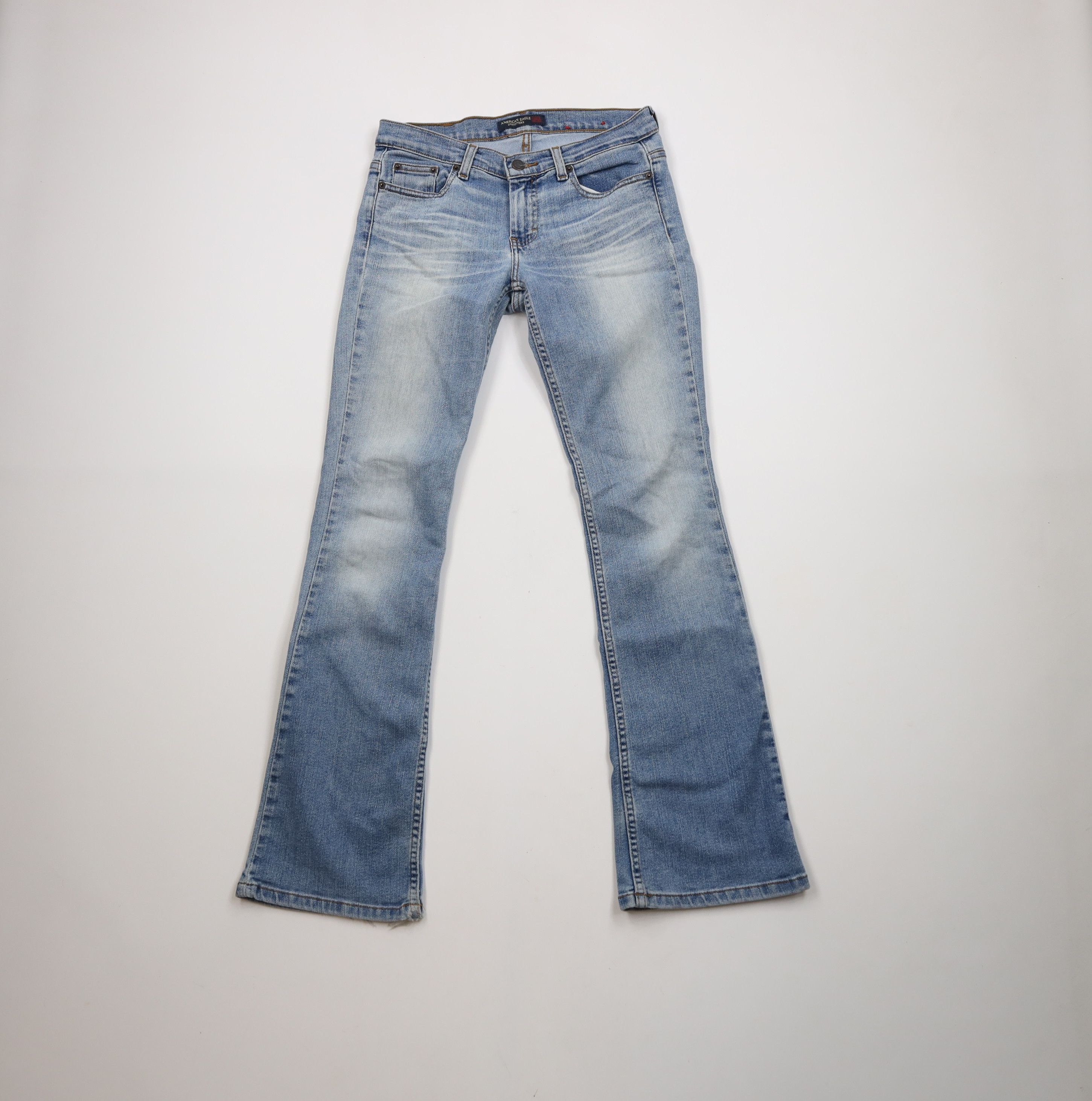 American Eagle Outfitters × Vintage Vintage 90s Y2K American Eagle Outfitters Flared Denim Jeans Size 27" / US 4 / IT 40 - 1 Thumbnail