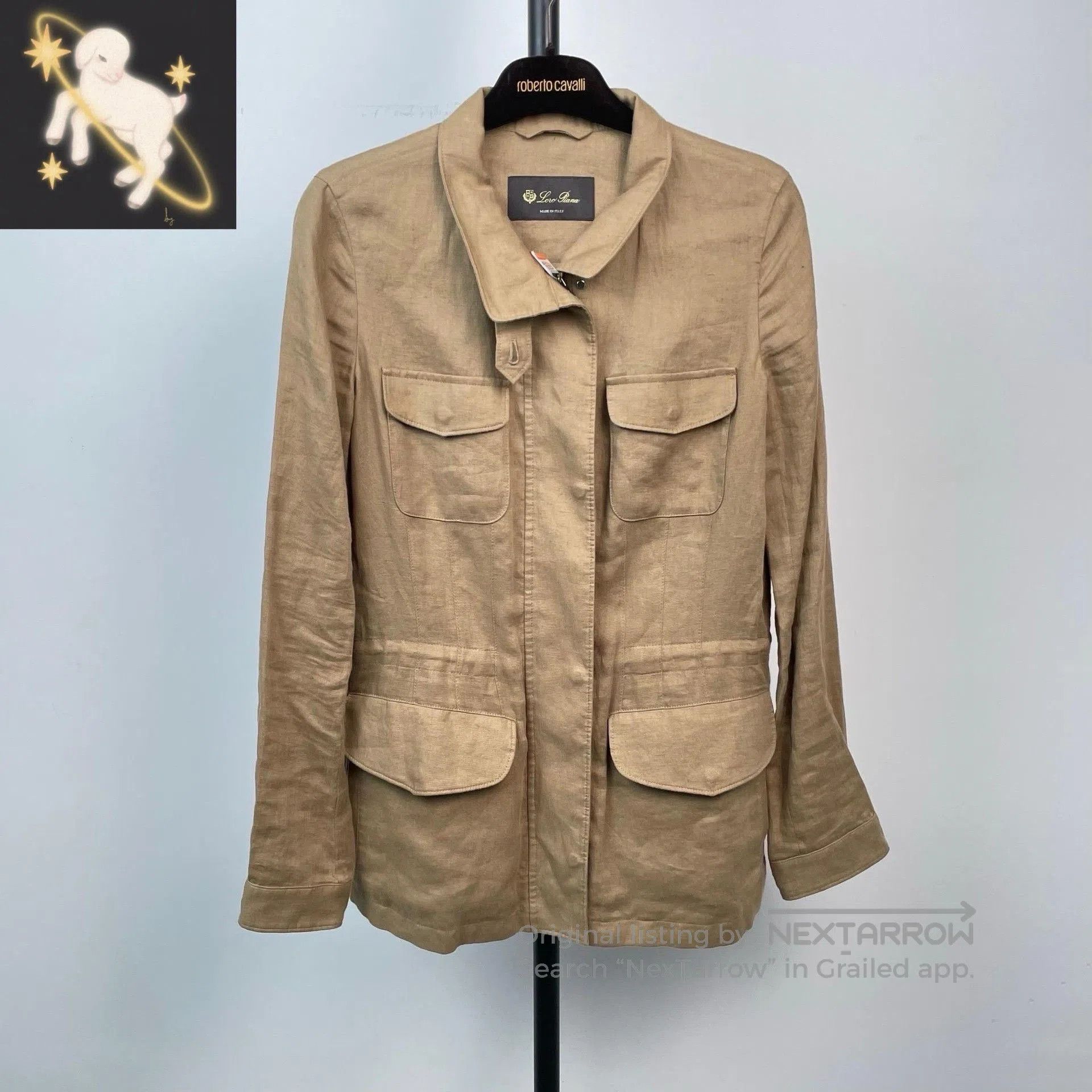 Loro Piana Loro Piana dec524 Khaki Traveller Linen Jacket. Size S / US 4 / IT 40 - 1 Thumbnail