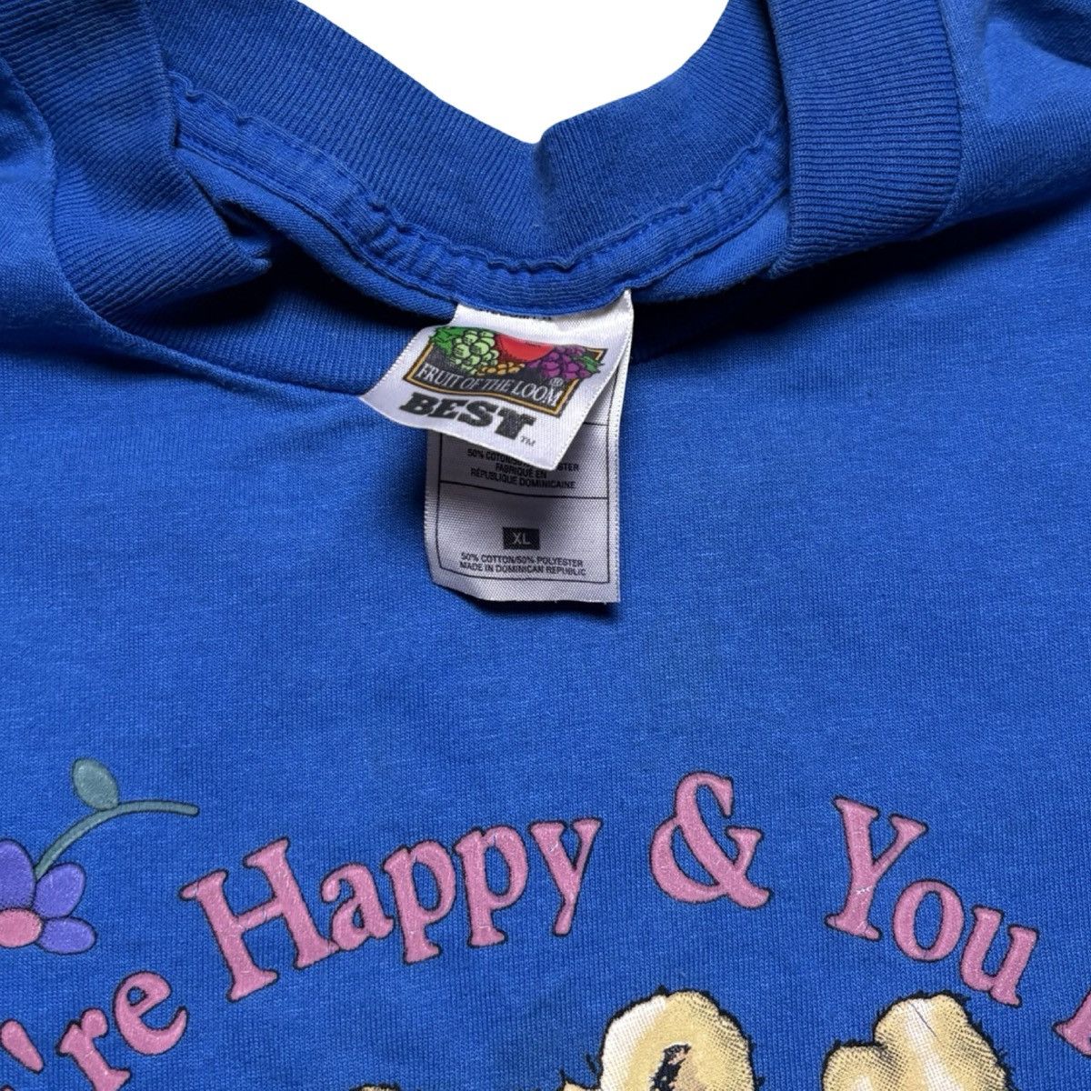 Other Vintage 90s If you happy and you know it teddy bear t shirt Size US XL / EU 56 / 4 - 3 Thumbnail