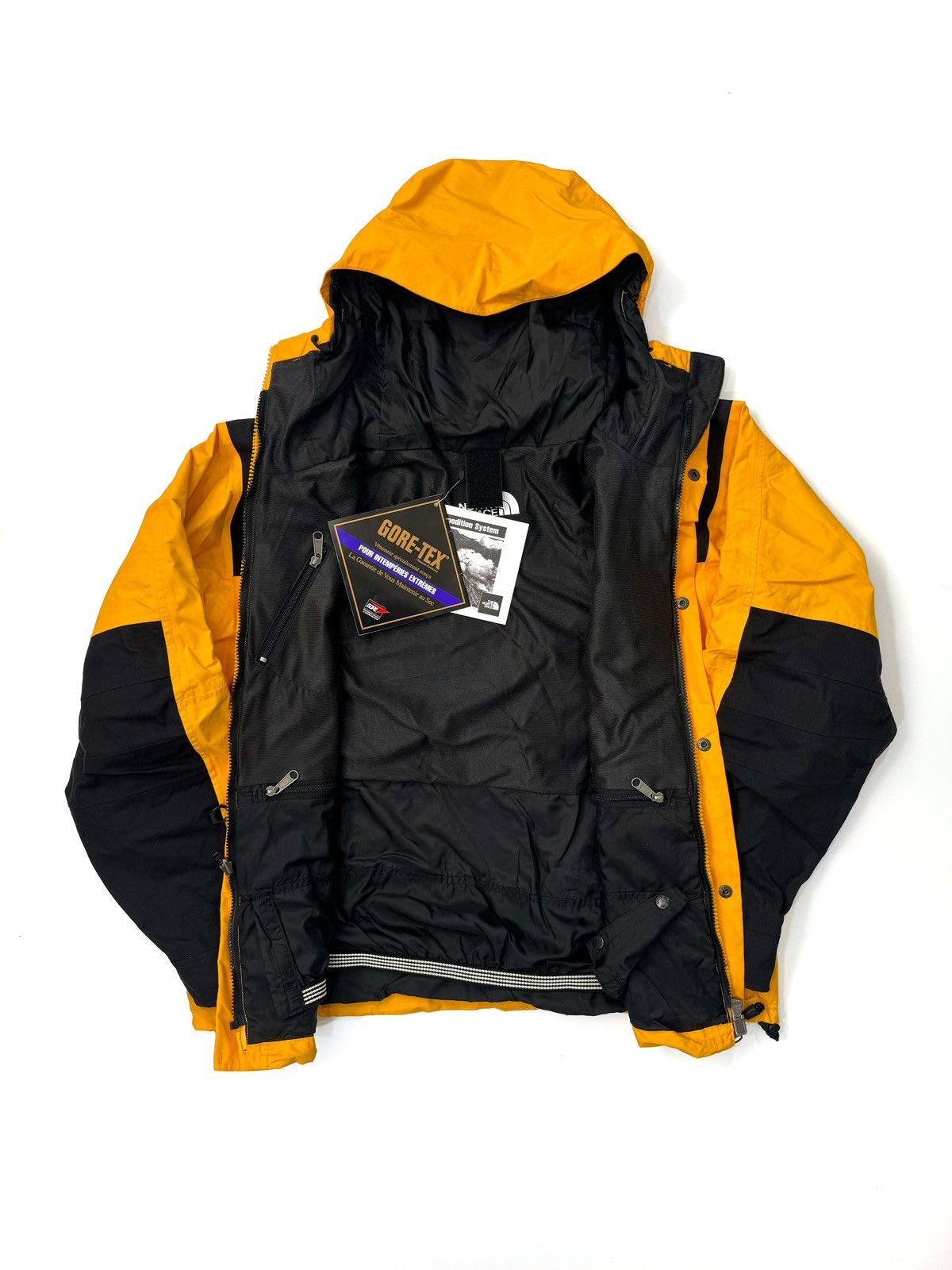 image of Goretex x The North Face Vintage The North Face Mountain Jacket Size Large in Yellow, Men's
