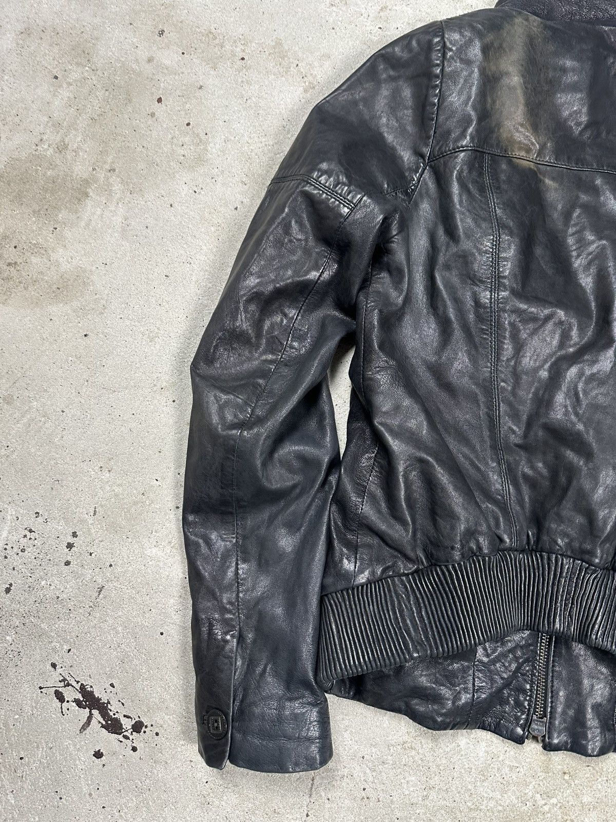 Japanese Brand × Vintage Vintage Y2K Black Leather Moto Biker Style Jacket Japanese Size US S / EU 44-46 / 1 - 12 Thumbnail