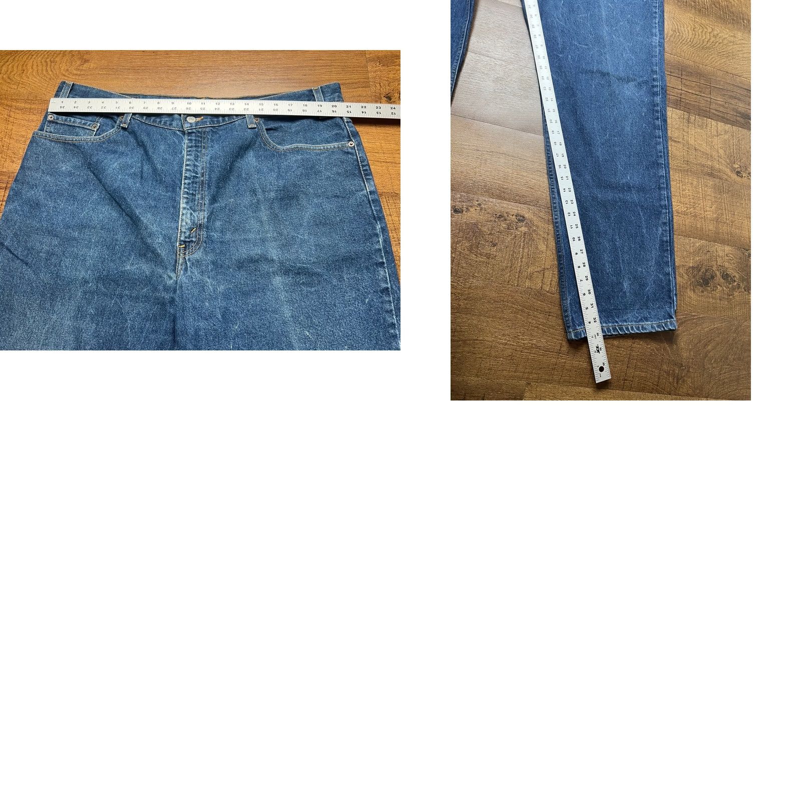 Levi's VTG LEVIS 901 Jeans Mens 42x32 Stonewashed Relaxed Straight Leg 2001 Distressed Blue Denim 100% Cotton Size US 42 / EU 58 - 8 Thumbnail