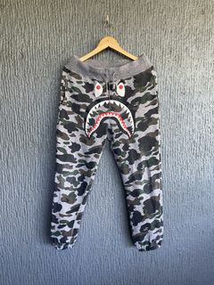 Bape Grey Sweatpants Grailed