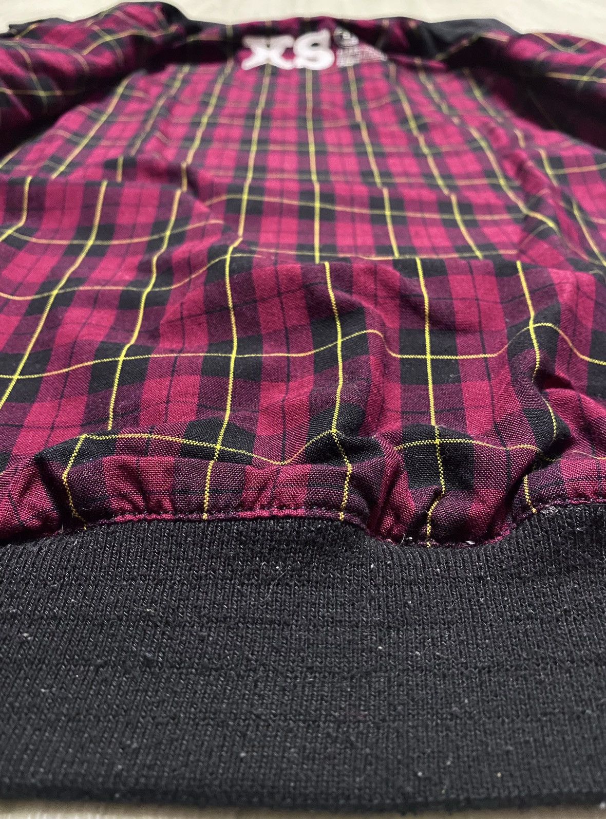 Cheap Monday Vtg Cheap Monday Embroidered Logo Black Bomber Plaid Inner Size US XS / EU 42 / 0 - 14 Thumbnail