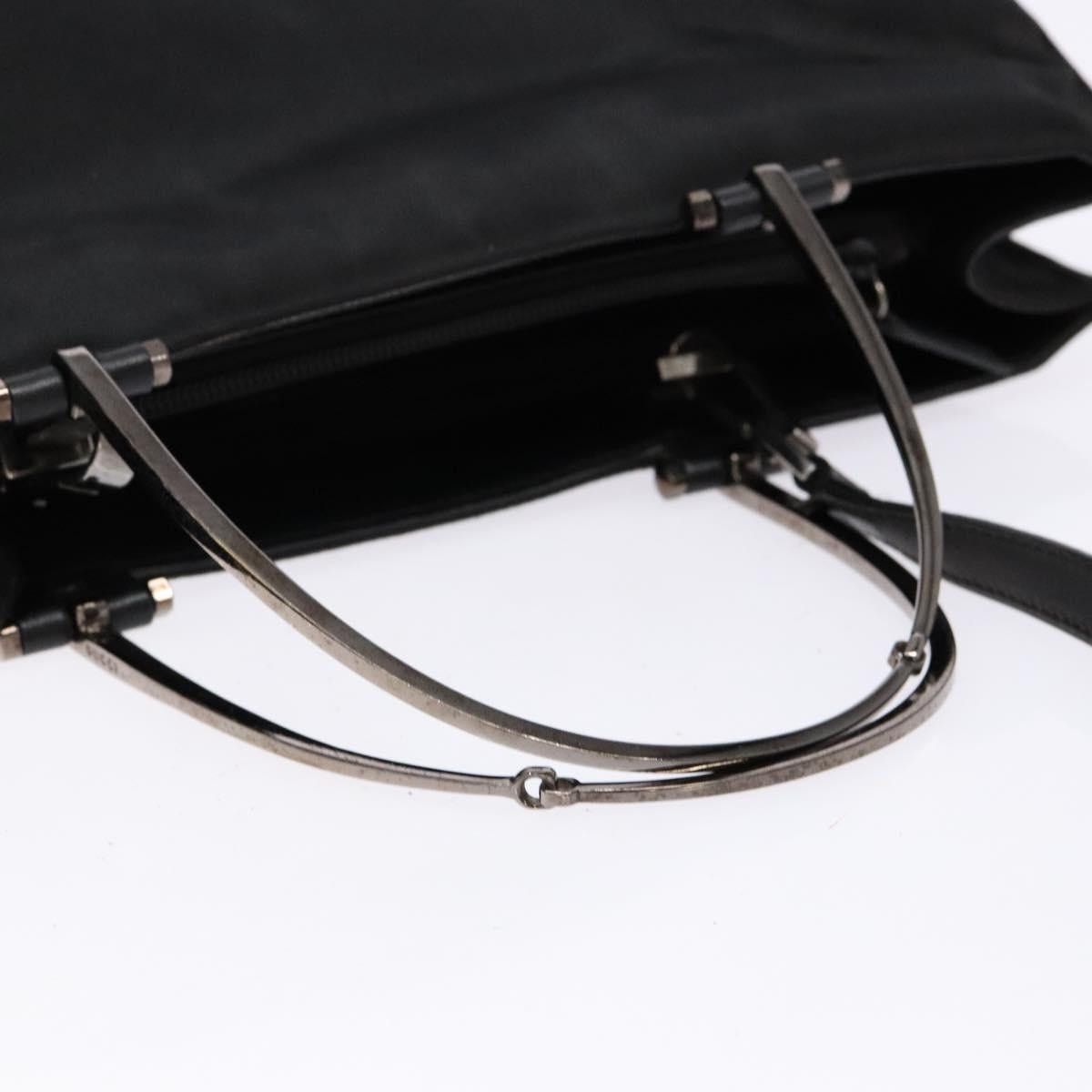 Gucci GUCCI Hand Bag Nylon Black Silver 002 1028 002 1028 Size ONE SIZE - 7 Thumbnail