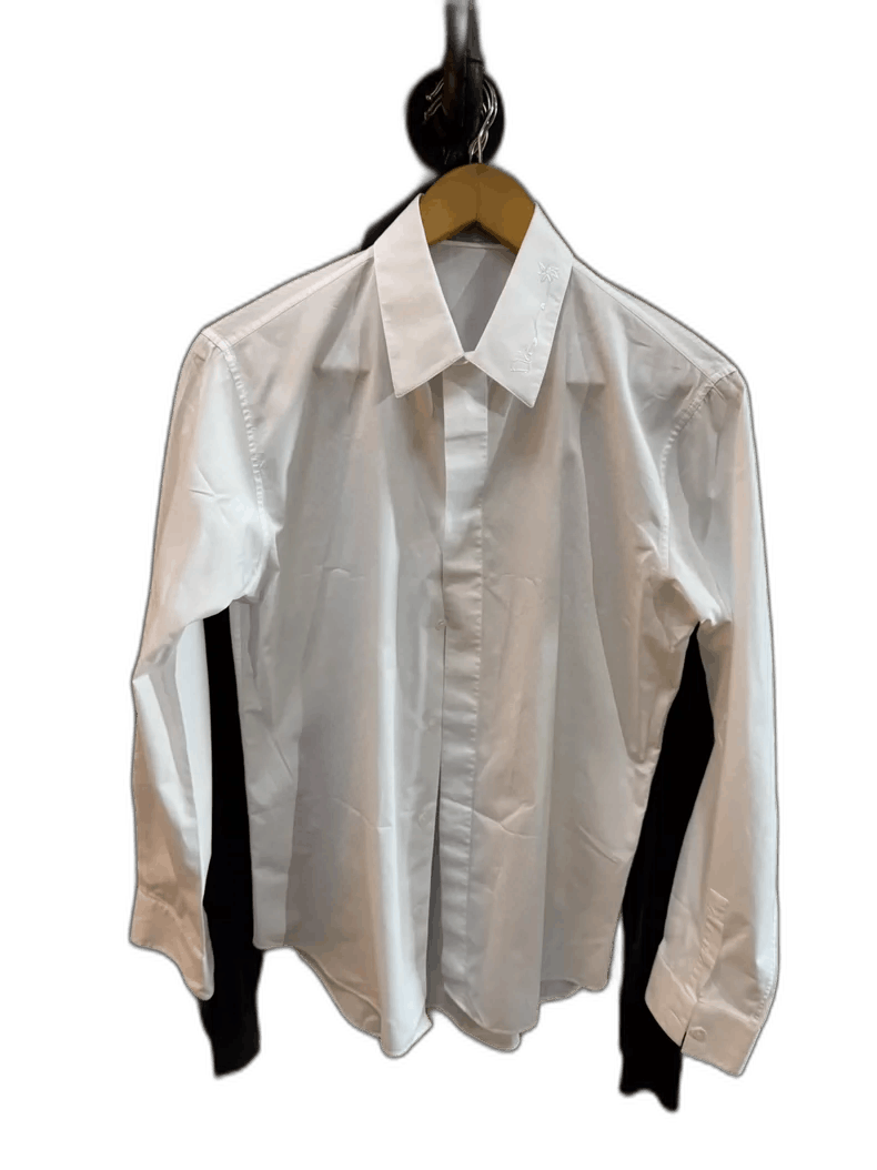Dior Elegant Shirt with Classic Embroidery Design-2505 Size US M / EU 48-50 / 2 - 1 Thumbnail