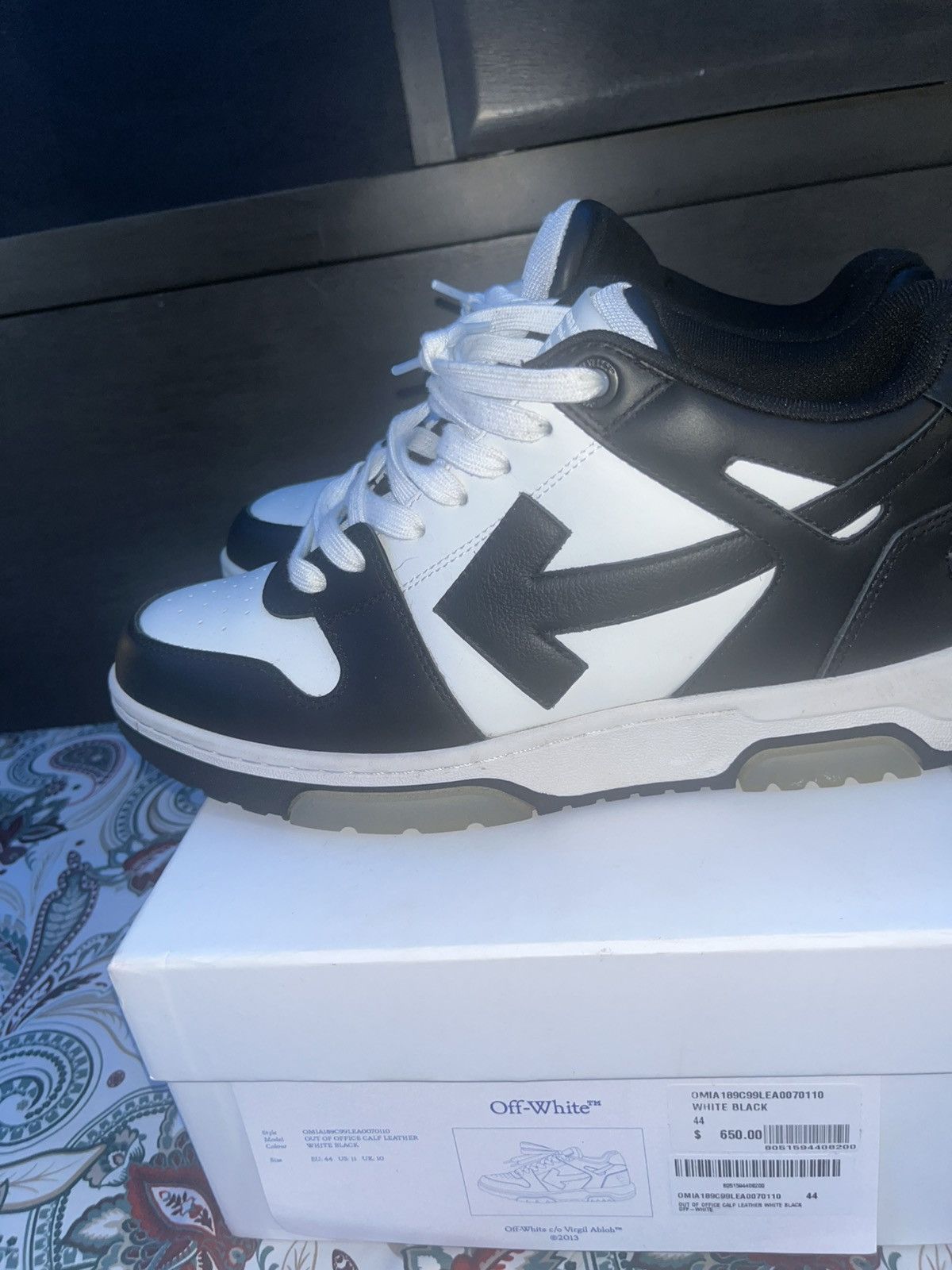 Off-White Out of office white black off-white Size US 11.5 / EU 44-45 - 4 Thumbnail