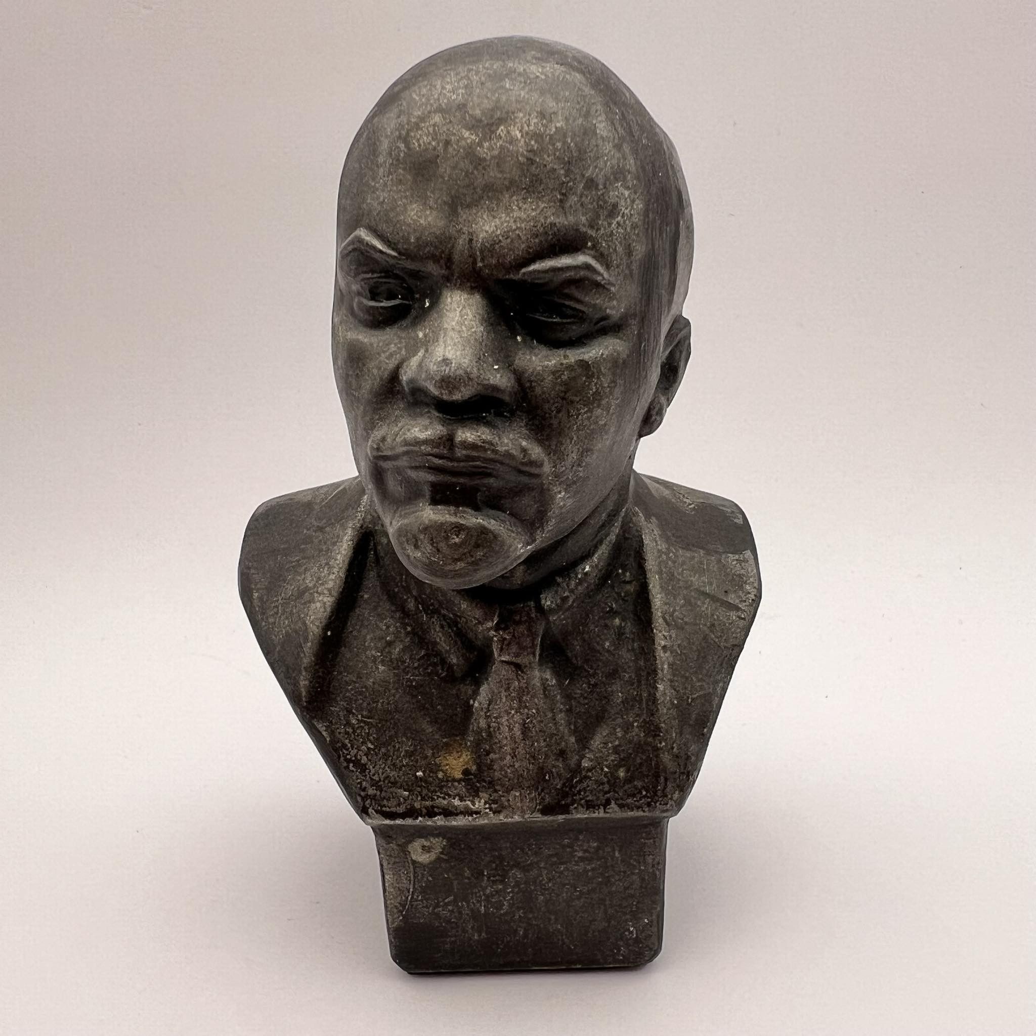 Vintage VINTAGE Cast Metal Lenin Bust FigureRussian Communist Leader Size ONE SIZE - 1 Thumbnail