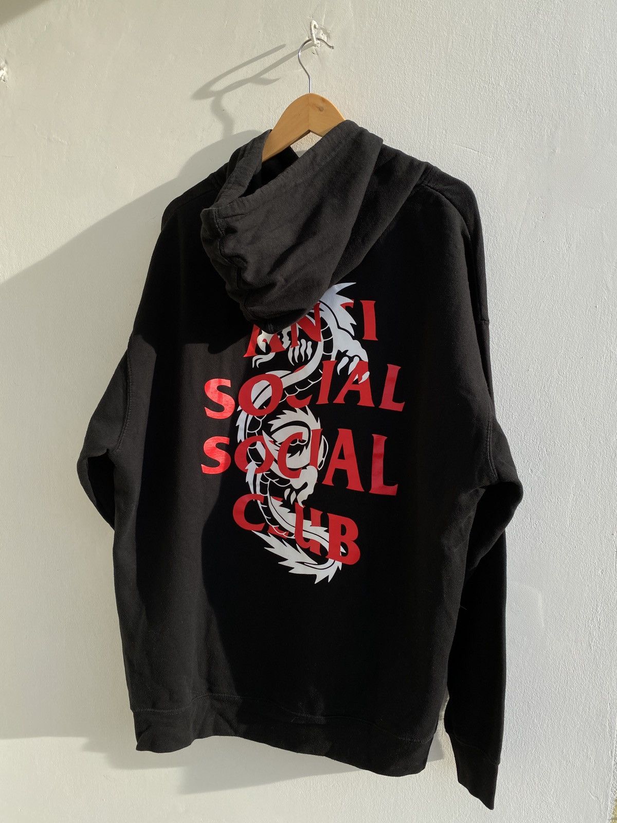 Anti social social club hoodie dragon hotsell