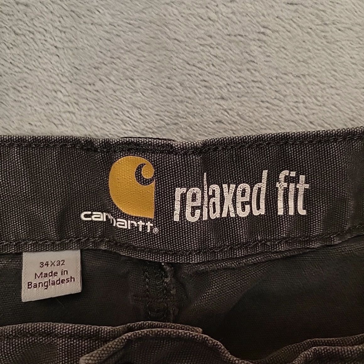 Carhartt Carhartt Pants Mens 34x30 Gray Canvas Relaxed Fit Cargo Work Wear 102291 Mens Size US 34 / EU 50 - 6 Thumbnail