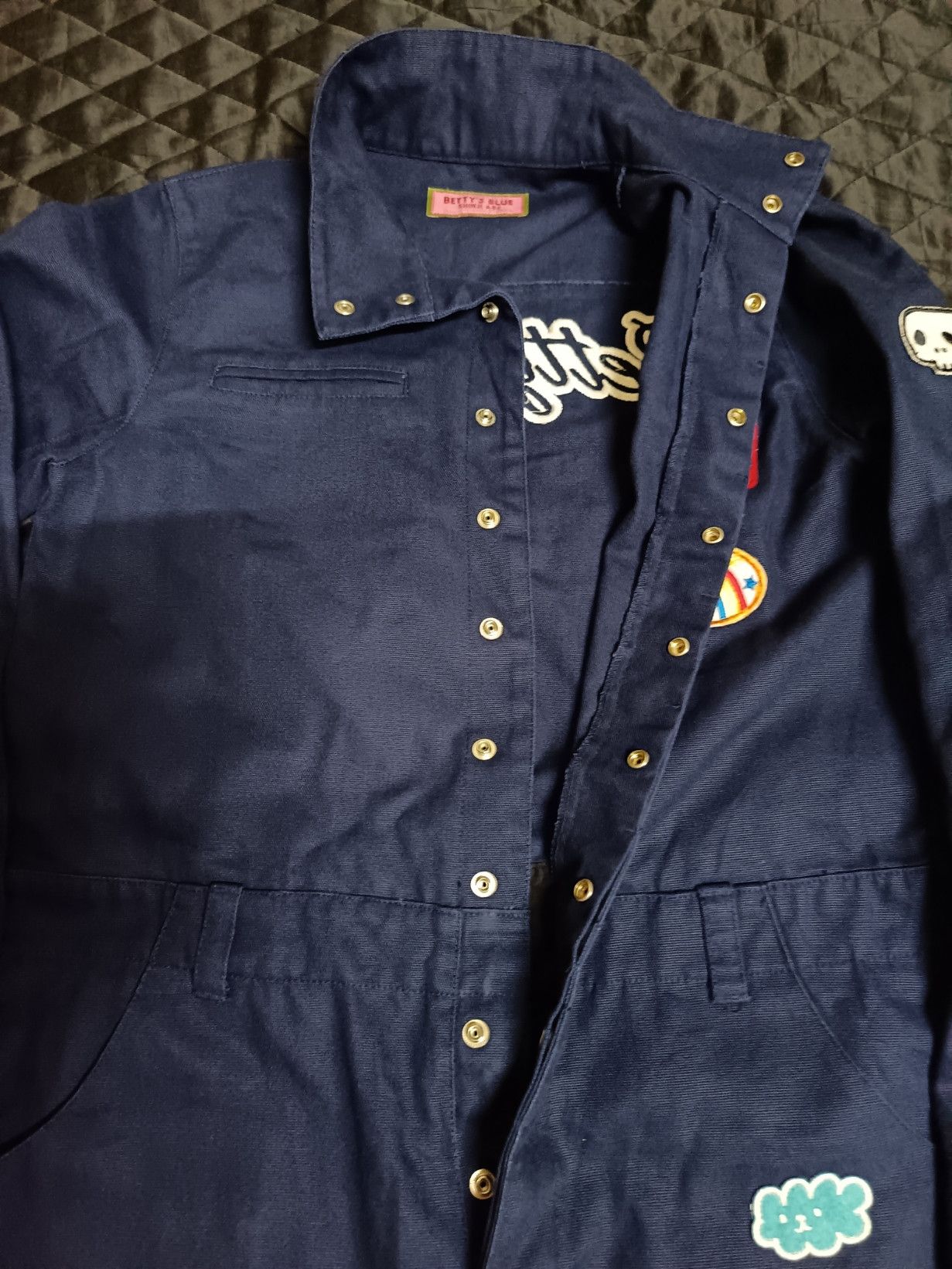 Japanese Brand Betty's Blue Shinji Abe Sukeban Cute Jumpsuit Coveralls Size 25" / US 0 / IT 36 - 7 Thumbnail