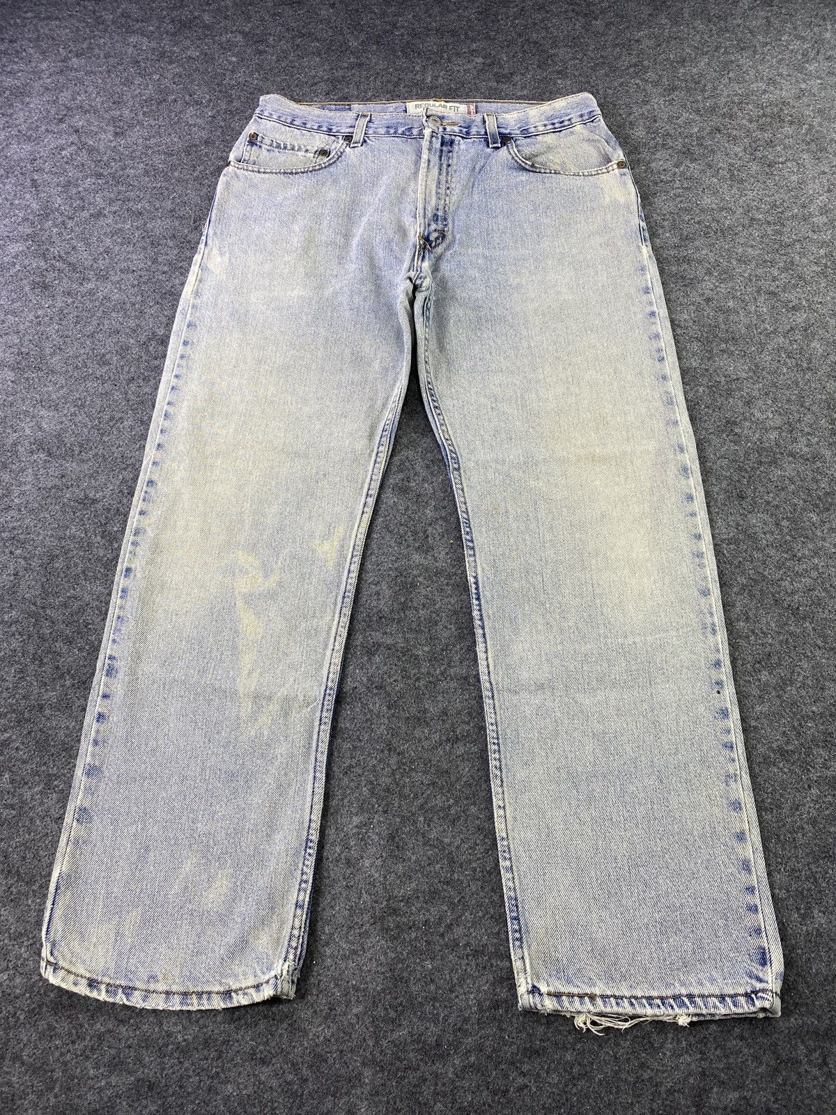 Jean × Levi's × Vintage VINTAGE LEVIS 505 BLUE WASH JEANS - J894 Size US 34 / EU 50 - 2 Thumbnail