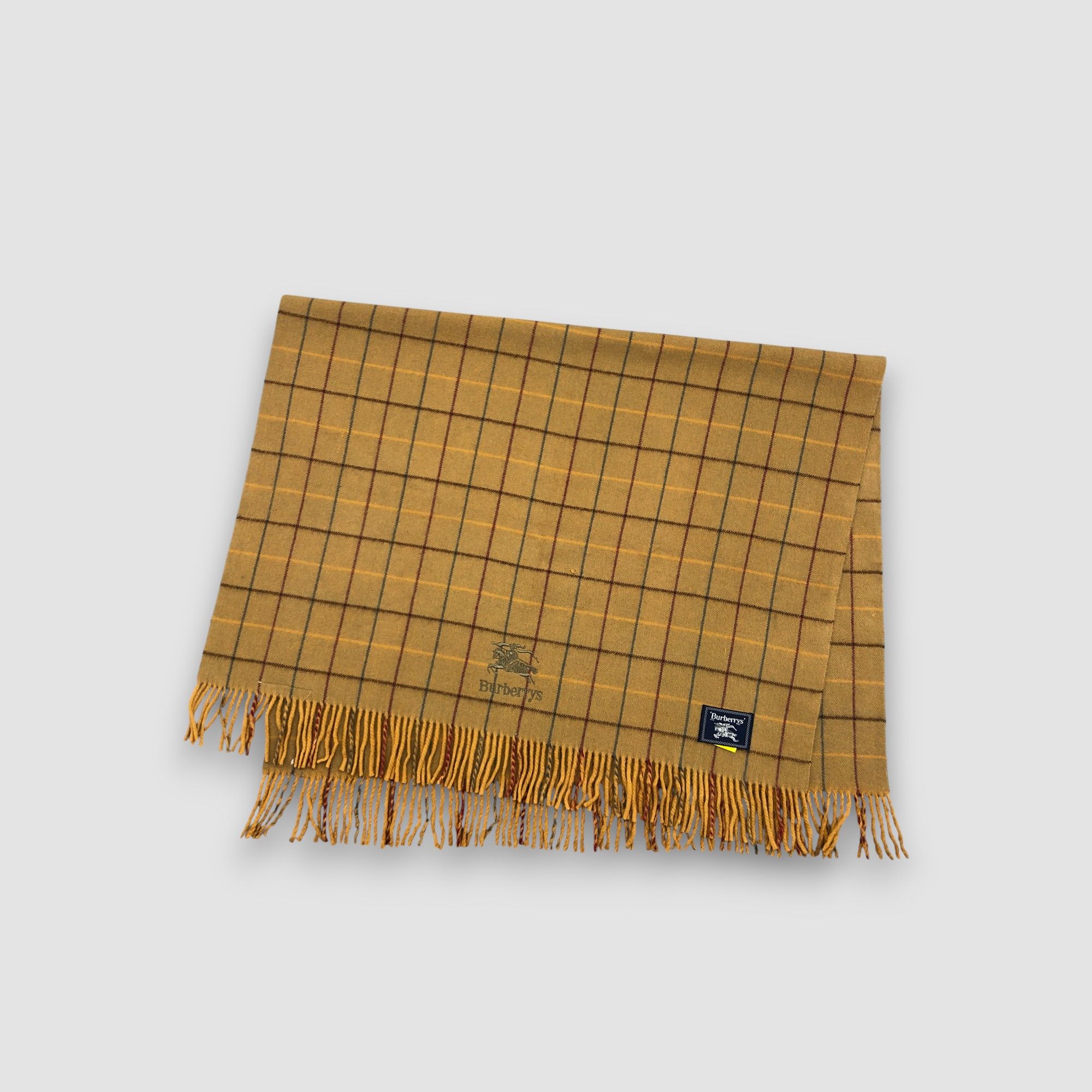 Burberry Vintage Burberry Scarf Muffler Wool Cashmere Scarves. Size ONE SIZE - 4 Thumbnail