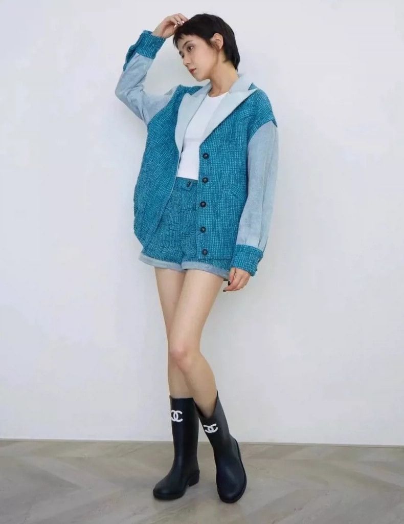 Chanel Chanel 22P tweed denim stitching jacket 2504-Nextarrow Size XS / US 0-2 / IT 36-38 - 9 Thumbnail