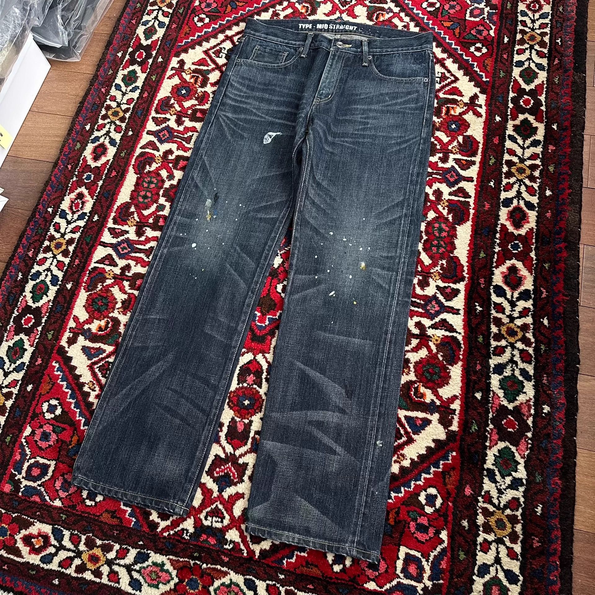 Neighborhood Neighborhood 08ex Smoke Dyed Denim Mid M Size US 33 - 3 Thumbnail