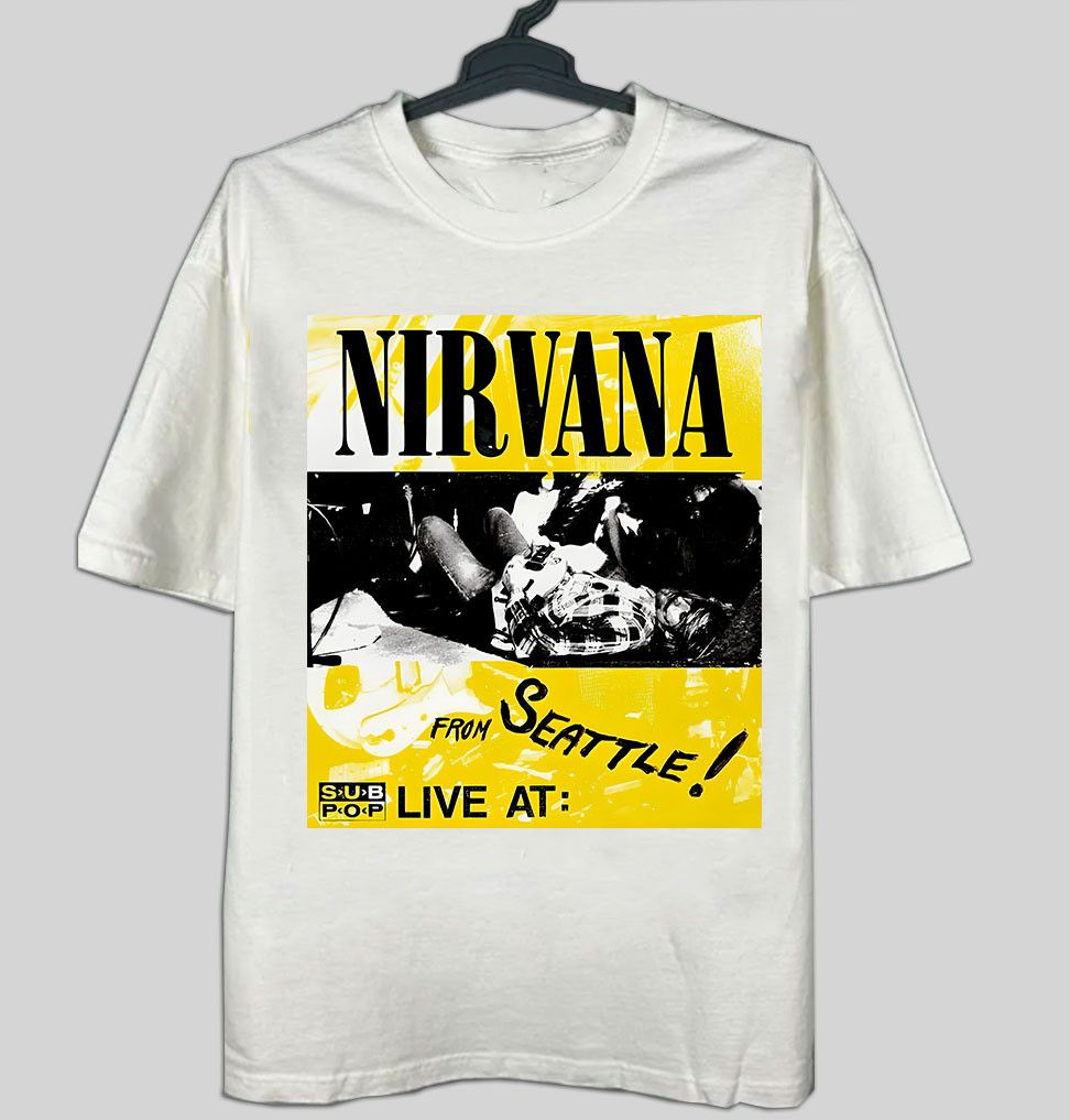 Nirvana 90s Nirvana Kurt Cobain SUB POP T-shirt BOOTLEG Size US XL / EU 56 / 4 - 1 Thumbnail