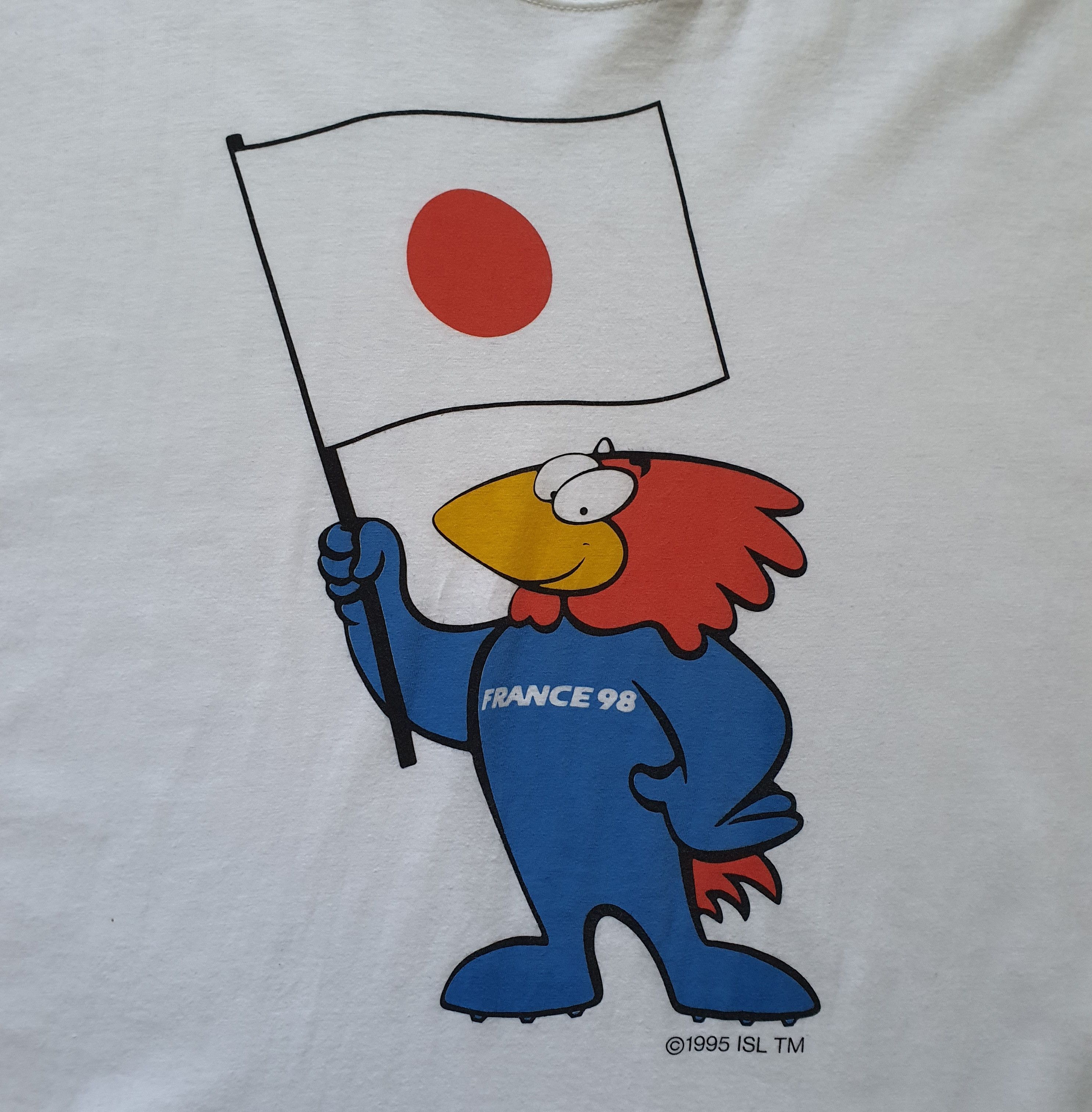 Vintage 1998 WORLD CUP FRANCE Japan 1990s T shirt size Large Size US L / EU 52-54 / 3 - 5 Thumbnail