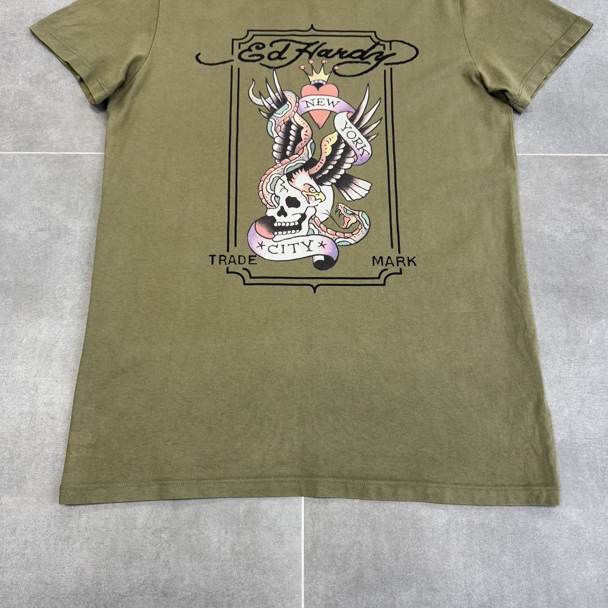 Ed Hardy Ed Hardy New York City Tattoo Skull T-Shirt Size M Size US M / EU 48-50 / 2 - 4 Thumbnail