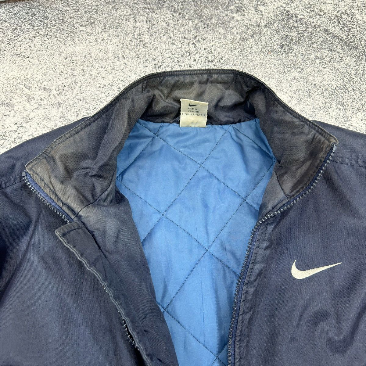 Nike × Vintage Vintage Nike Navy Jacket M size Size US M / EU 48-50 / 2 - 8 Thumbnail