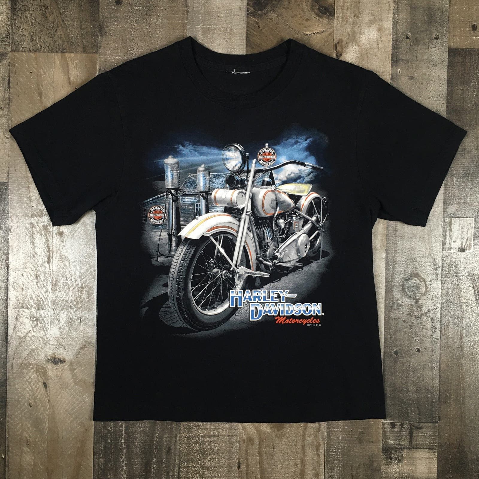 Vintage pink Harley Davidson baby tee