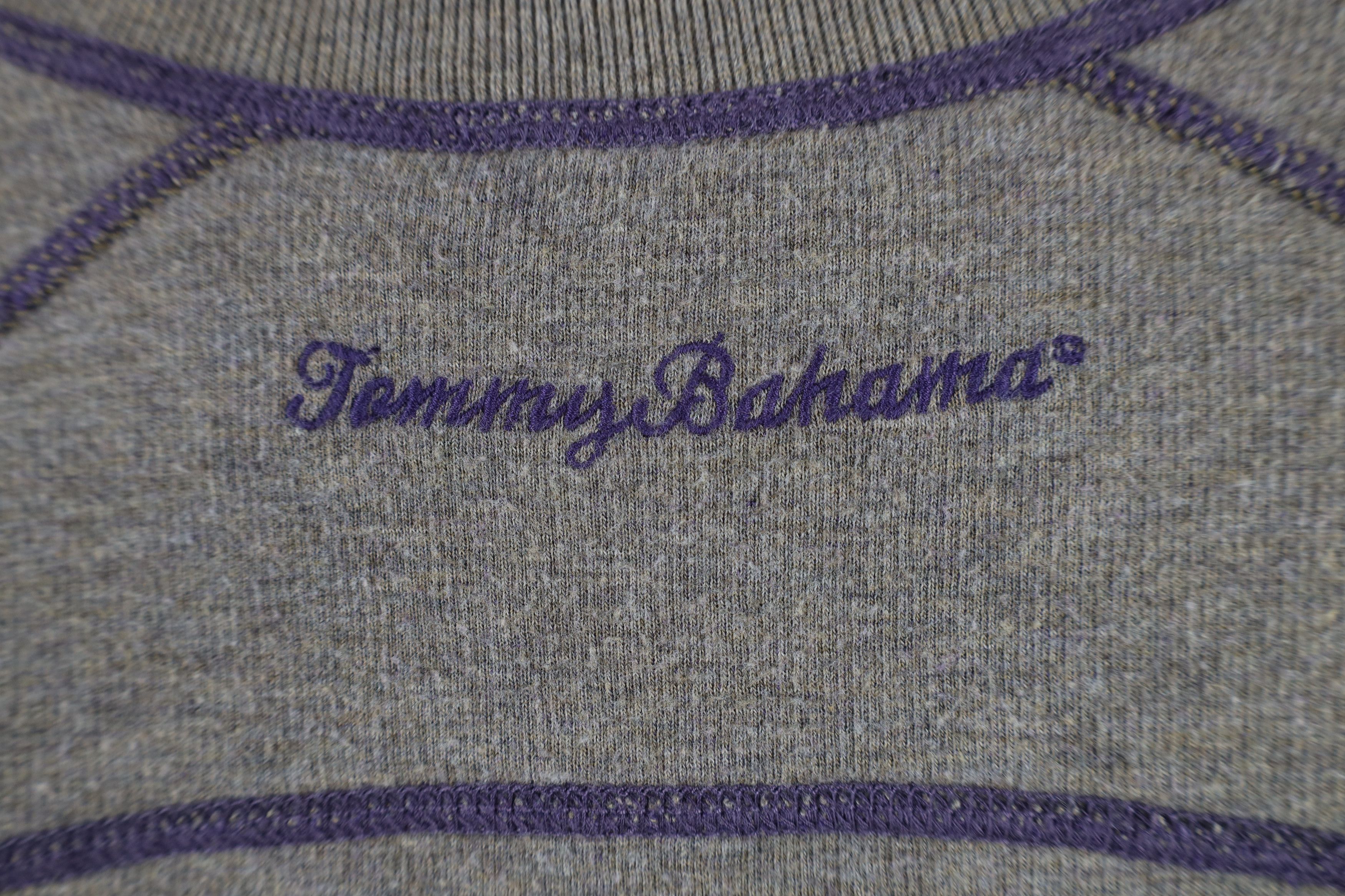 Tommy Bahama × Vintage Vintage Tommy Bahama Reversible Ribbed Knit Half Zip Sweater Size US L / EU 52-54 / 3 - 7 Thumbnail
