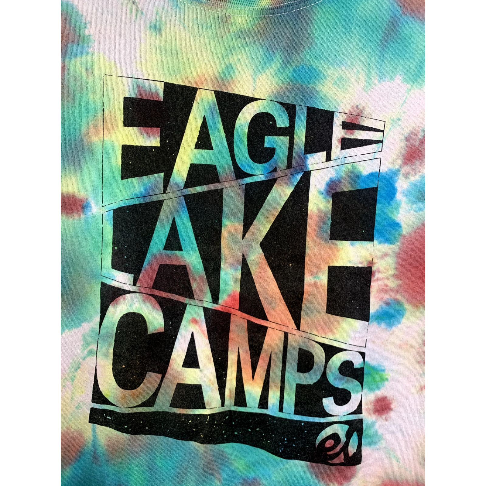 Port & Company Eagle Lake Camps Shirt Tie-Dyed Short Sleeve T-Shirt Men's L Size US L / EU 52-54 / 3 - 2 Thumbnail