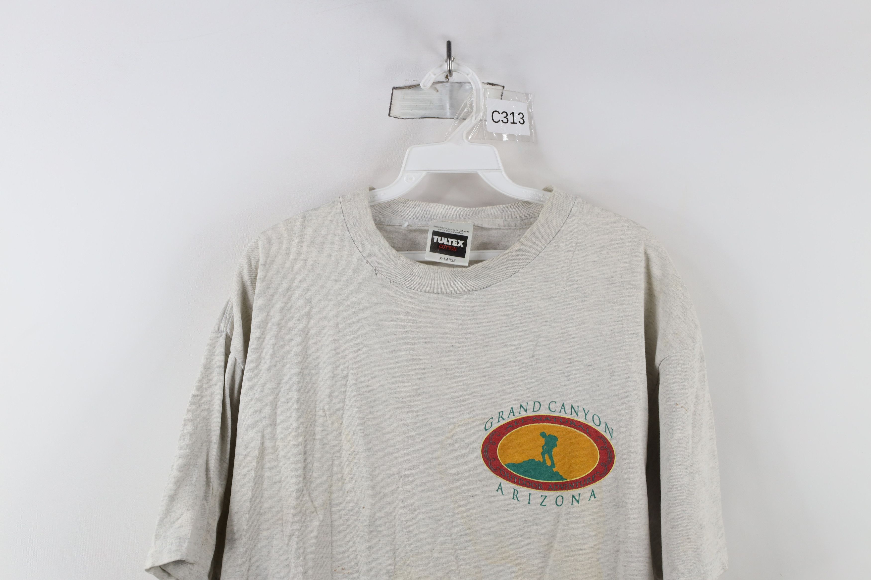 Vintage Vintage 90s Streetwear I Hiked The Grand Canyon T-Shirt Gray Size US XL / EU 56 / 4 - 2 Thumbnail