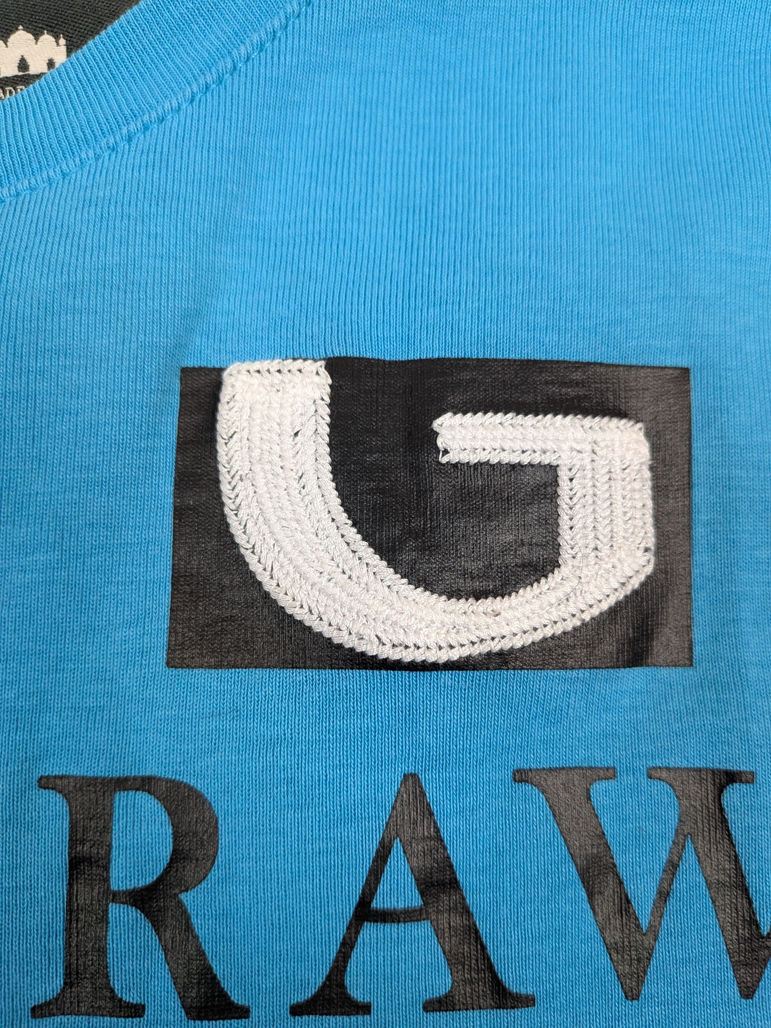 G-Star G-Star Raw Graphic T-shirt Blue 3301 Spellout Print Size M Size US M / EU 48-50 / 2 - 5 Thumbnail
