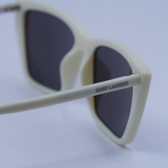 Saint Laurent Paris Saint Laurent SL737 MICA THIN 005 Sunglasses Ivory Cat Eye F Size ONE SIZE - 10 Thumbnail