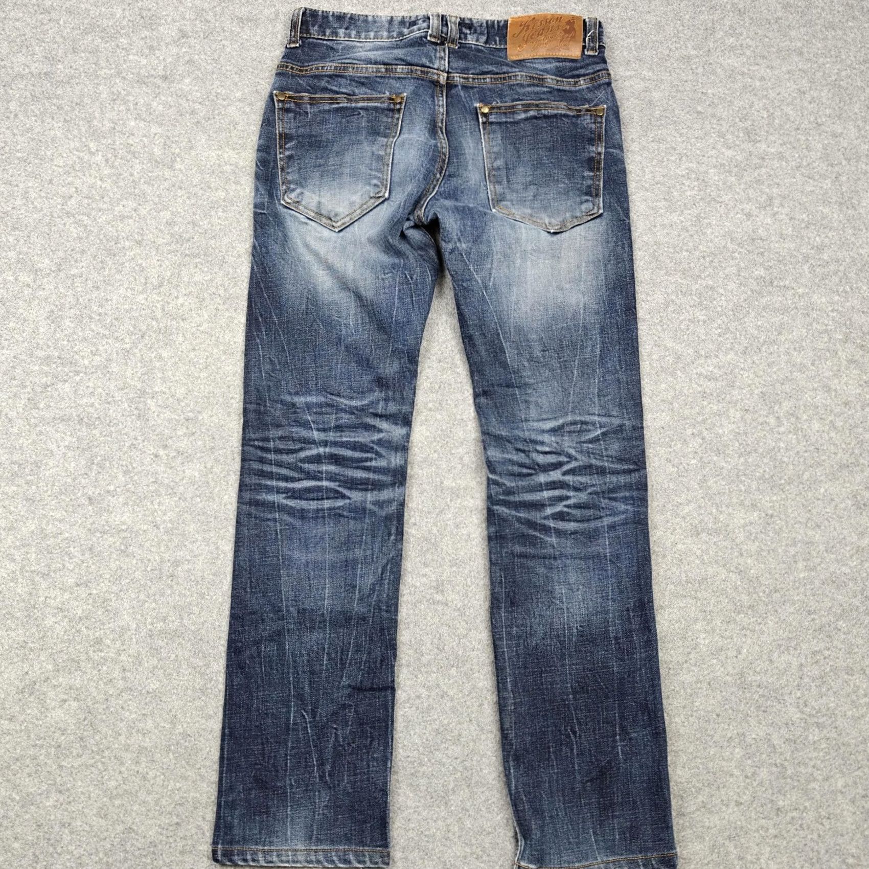 Denime Kesson Jeans Womens 30 Blue Medium Wash Slim Straight Distressed Denim Korea Size 30" / US 8 / IT 44 - 7 Thumbnail