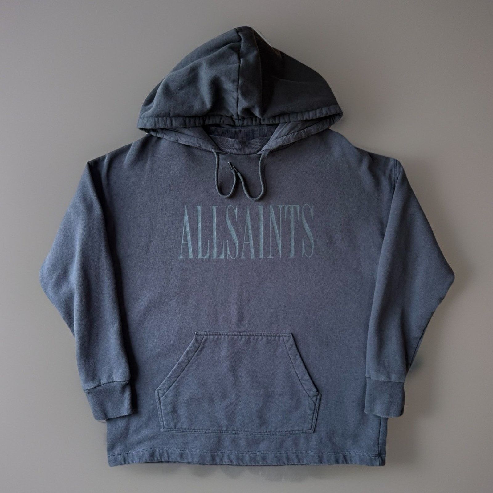 Allsaints All Saints Hoodie XS Dark Gray Hooded Fleece Pullover Size US XS / EU 42 / 0 - 1 Thumbnail