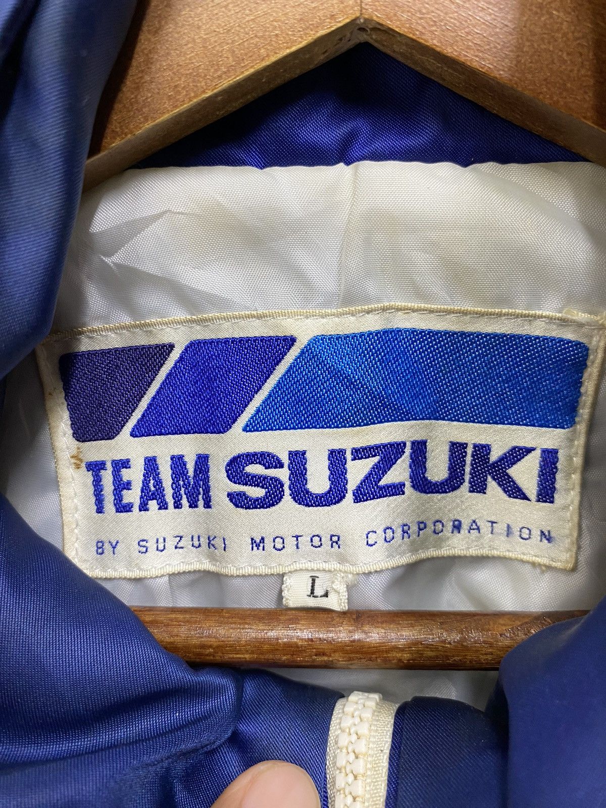 Japanese Brand Vintage Motor Racing Team Suzuki Bomber Jacket Full Zip Size US L / EU 52-54 / 3 - 12 Thumbnail