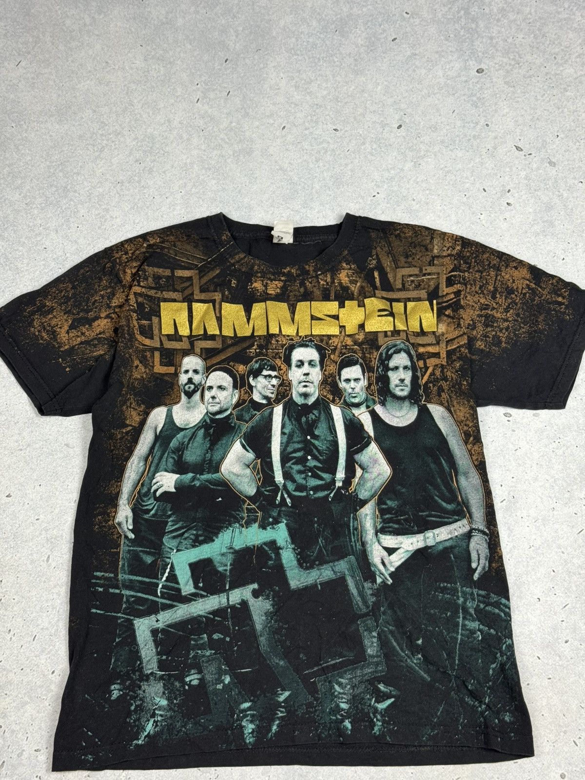 Band Tees Vintage Rammstein Full Print Tee Shirt Big Logo Y2K Size US M / EU 48-50 / 2 - 3 Thumbnail