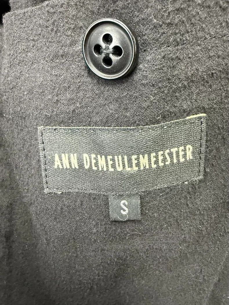 Ann Demeulemeester Ann Demeulemeester Long ribbed leather jacket Size US S / EU 44-46 / 1 - 7 Thumbnail