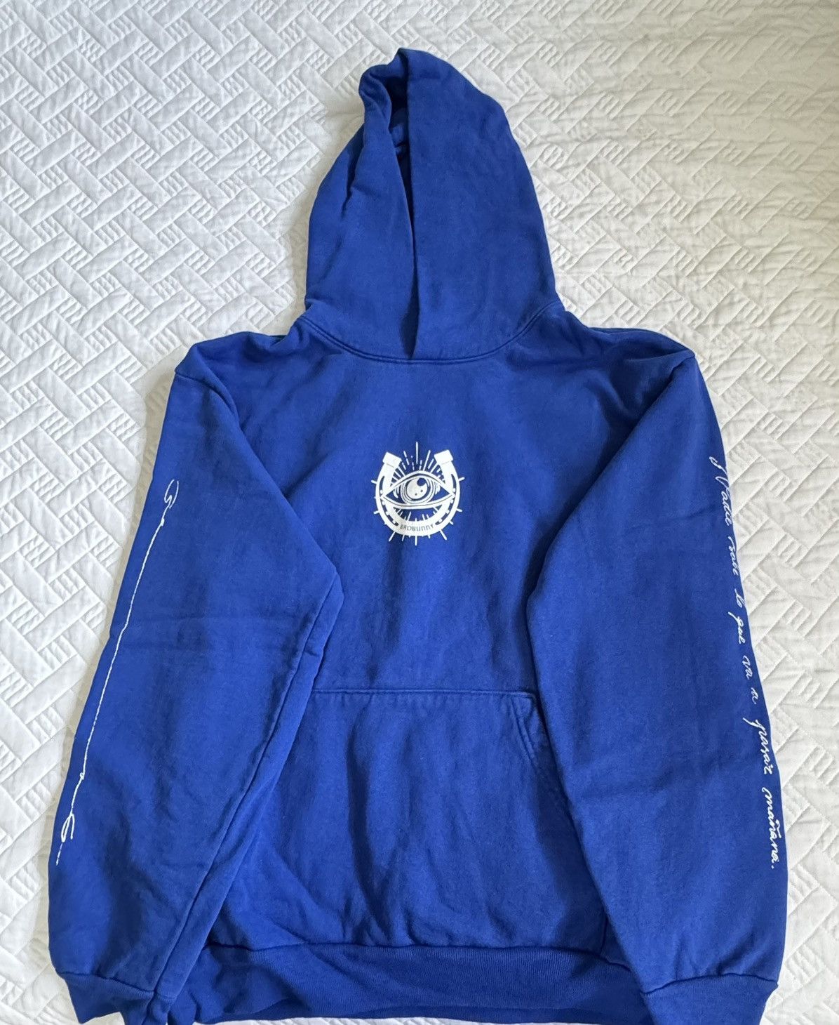 Bad bunny blue hoodie sale