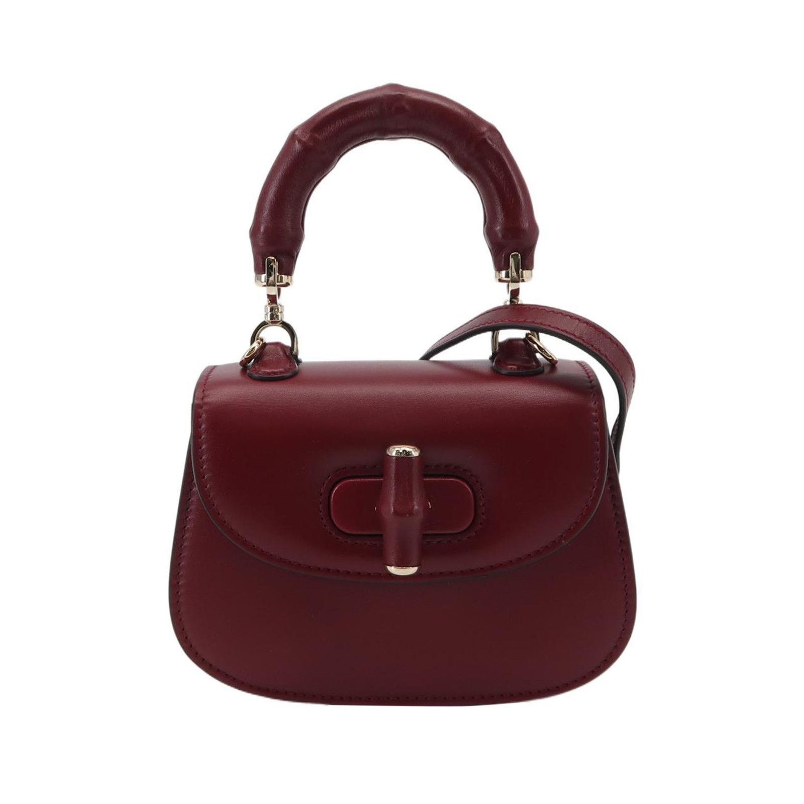 Gucci Gucci Bamboo 1947 Leather Handle Bag ONE SIZE Size ONE SIZE - 1 Thumbnail