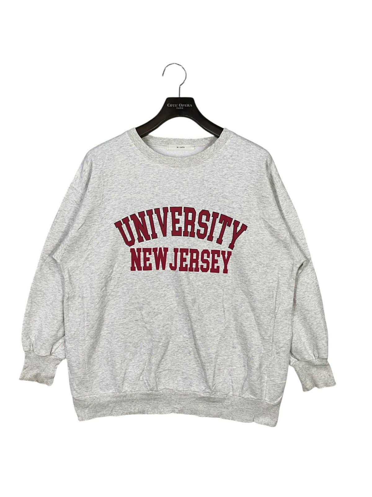 Japanese Brand American collage university new jersey sweatshirt crewneck Size US XL / EU 56 / 4 - 1 Thumbnail