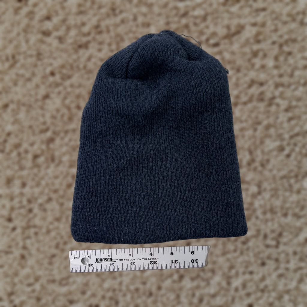 Vintage Thinsulate Beanie Toque Adult Navy Blue Knit Acrylic Polyester Insulation Ski Hat/Cap Men Beanie Insulated Lightweight Lined Hunting Outdoor USA 90s? Size ONE SIZE - 1 Thumbnail