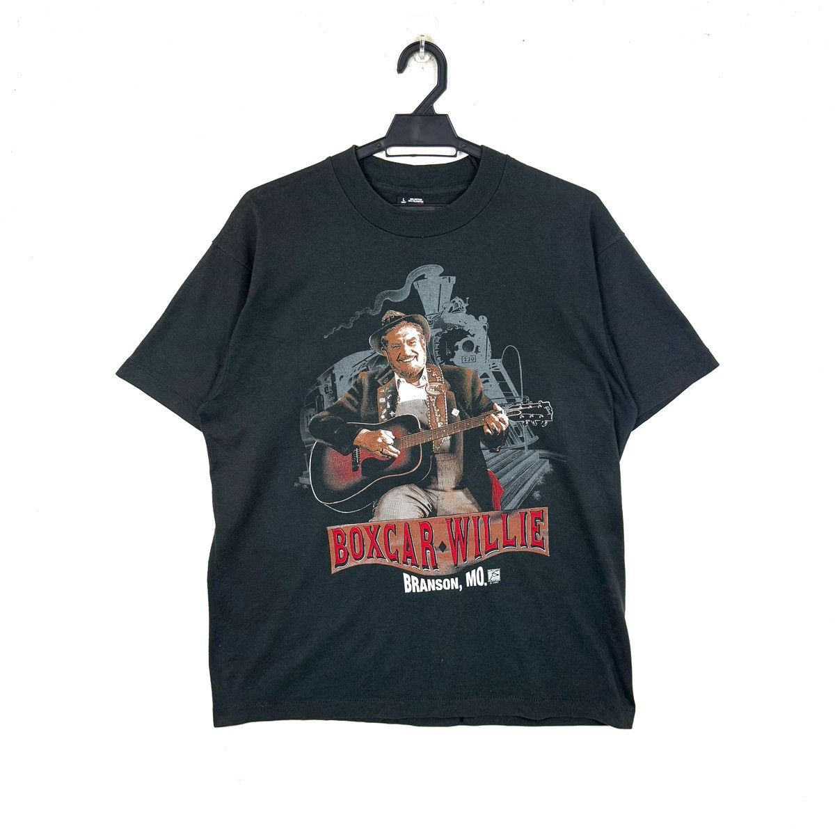 Band Tees × Vintage Vintage 90s Boxcar Willie Tshirt Size US L / EU 52-54 / 3 - 1 Thumbnail