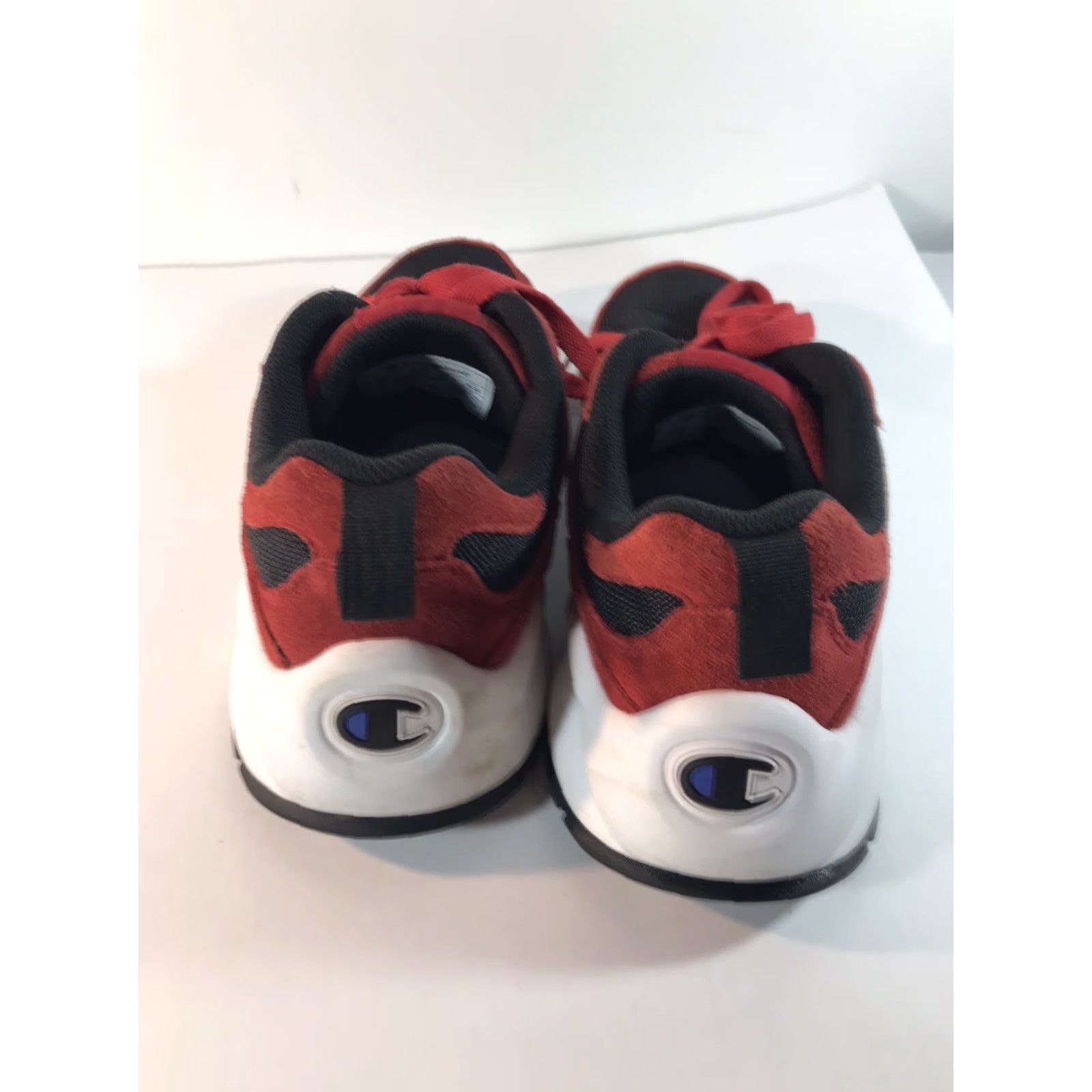 Champion Champion Men's Sneakers Size 9.5 Athletic Red Black Suede Textile Low Top Casual Activewear Size US 9.5 / EU 42-43 - 4 Thumbnail