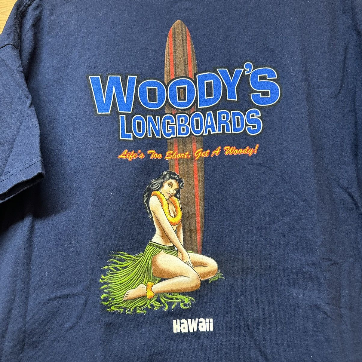 Vintage Vintage Y2K Woodys Longboards Surf Style Hawaii T Shirt Size US XL / EU 56 / 4 - 6 Thumbnail