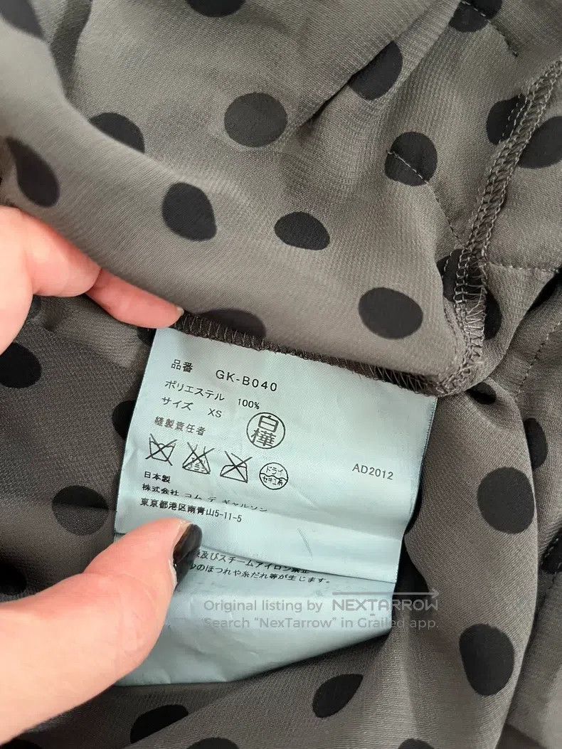 Comme des Garcons Comme des Garcons Polka dot top, shirt Size XS / US 0-2 / IT 36-38 - 8 Thumbnail