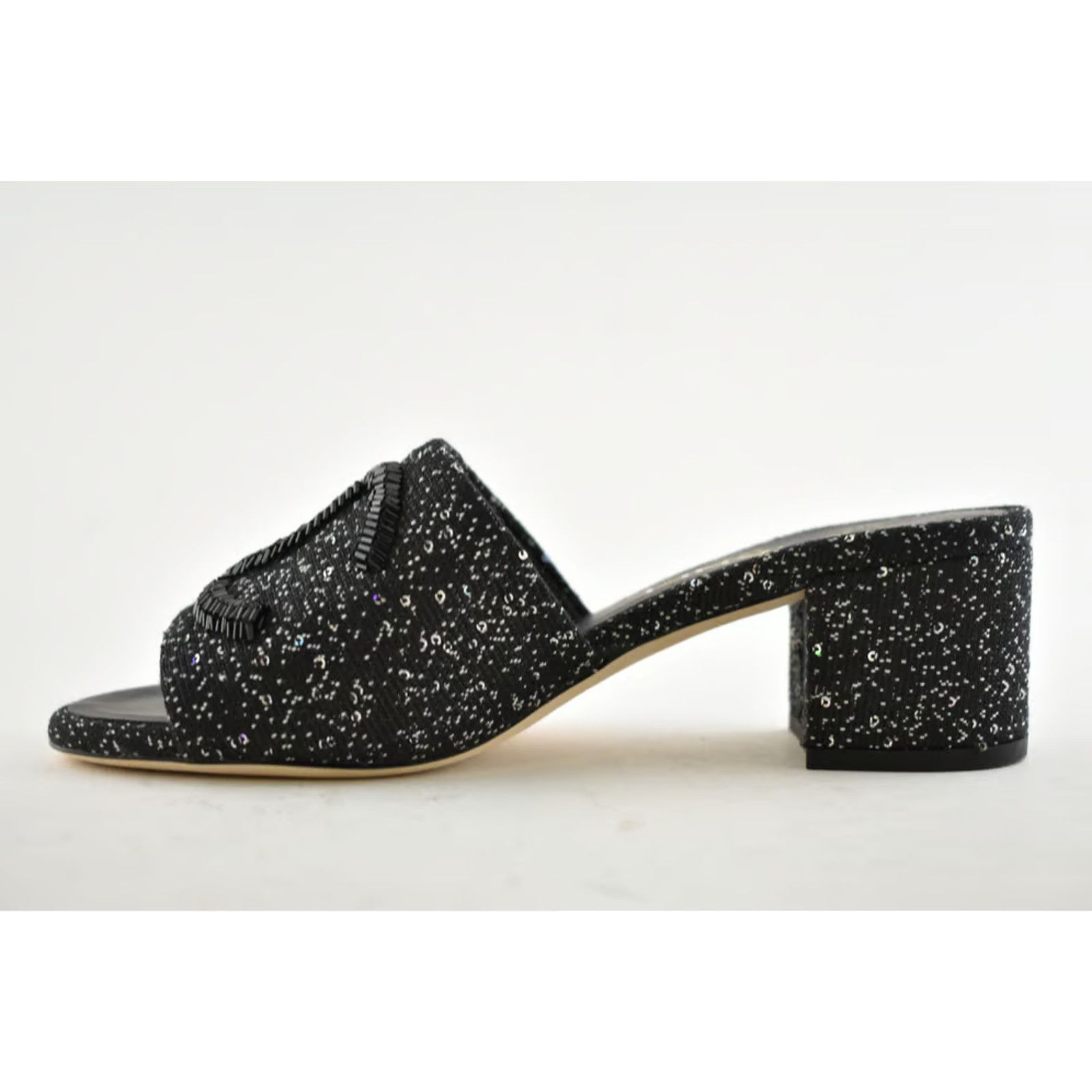 Chanel 19P Fabric CC Logo Backless Slide Mule Sandal Block Heel 35 Size US 5 / IT 35 - 12 Thumbnail