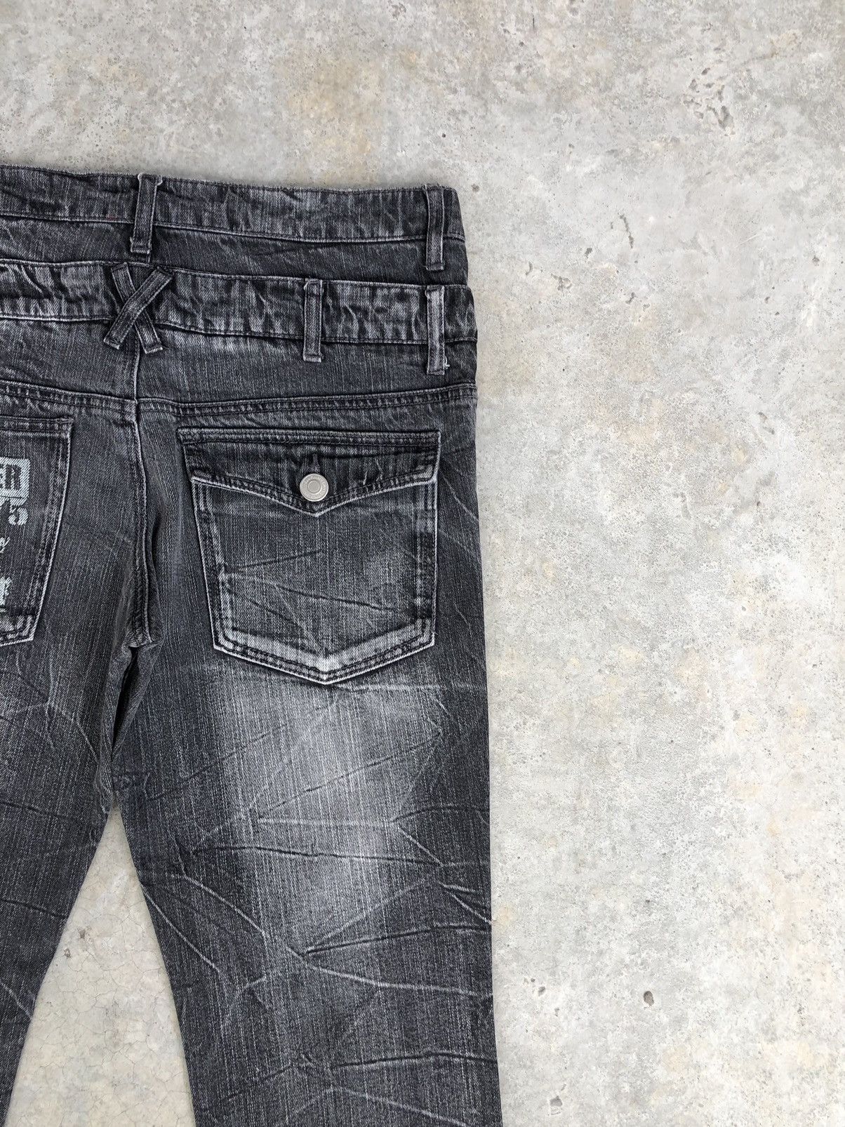 Hysteric Glamour Japanese Double Focus Double Waist Distressed Jeans Size US 33 - 10 Thumbnail