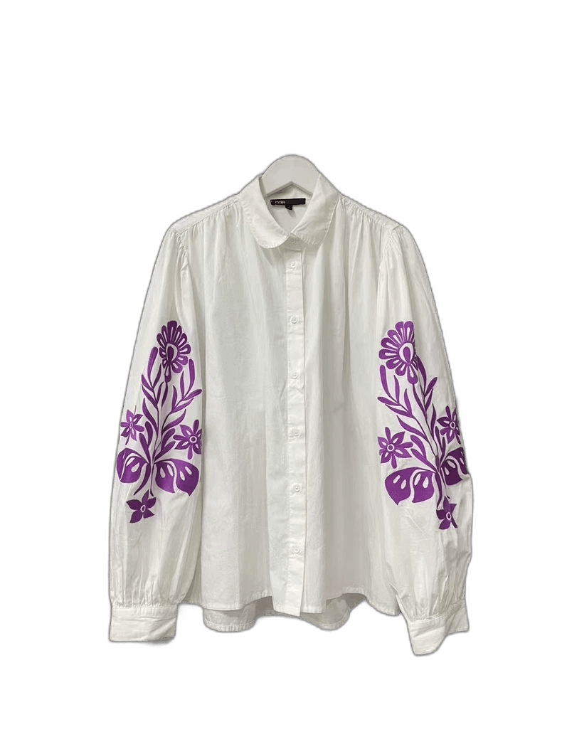 Isabel Marant Maje Embroidered Loose Fit Shirt Size US M / EU 48-50 / 2 - 1 Thumbnail