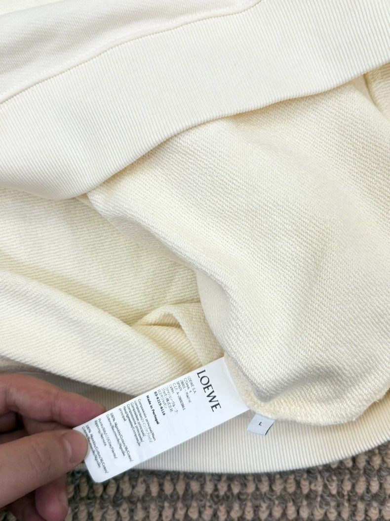 Loewe LOEWE White hooded hoodie Size L / US 10 / IT 46 - 3 Thumbnail