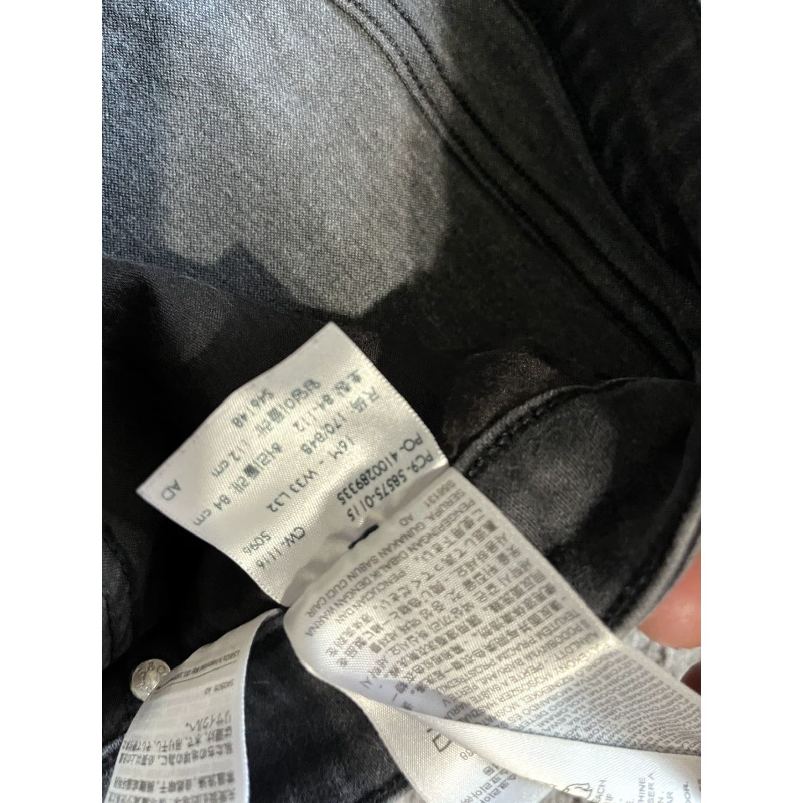 Levi's LEVI'S Mid Rise Skinny Light Wash Black Denim Jeans Women's 16 Regular Inseam 30 Black Cotton Blend Denim Size 38" / US 16 / IT 52 - 7 Thumbnail