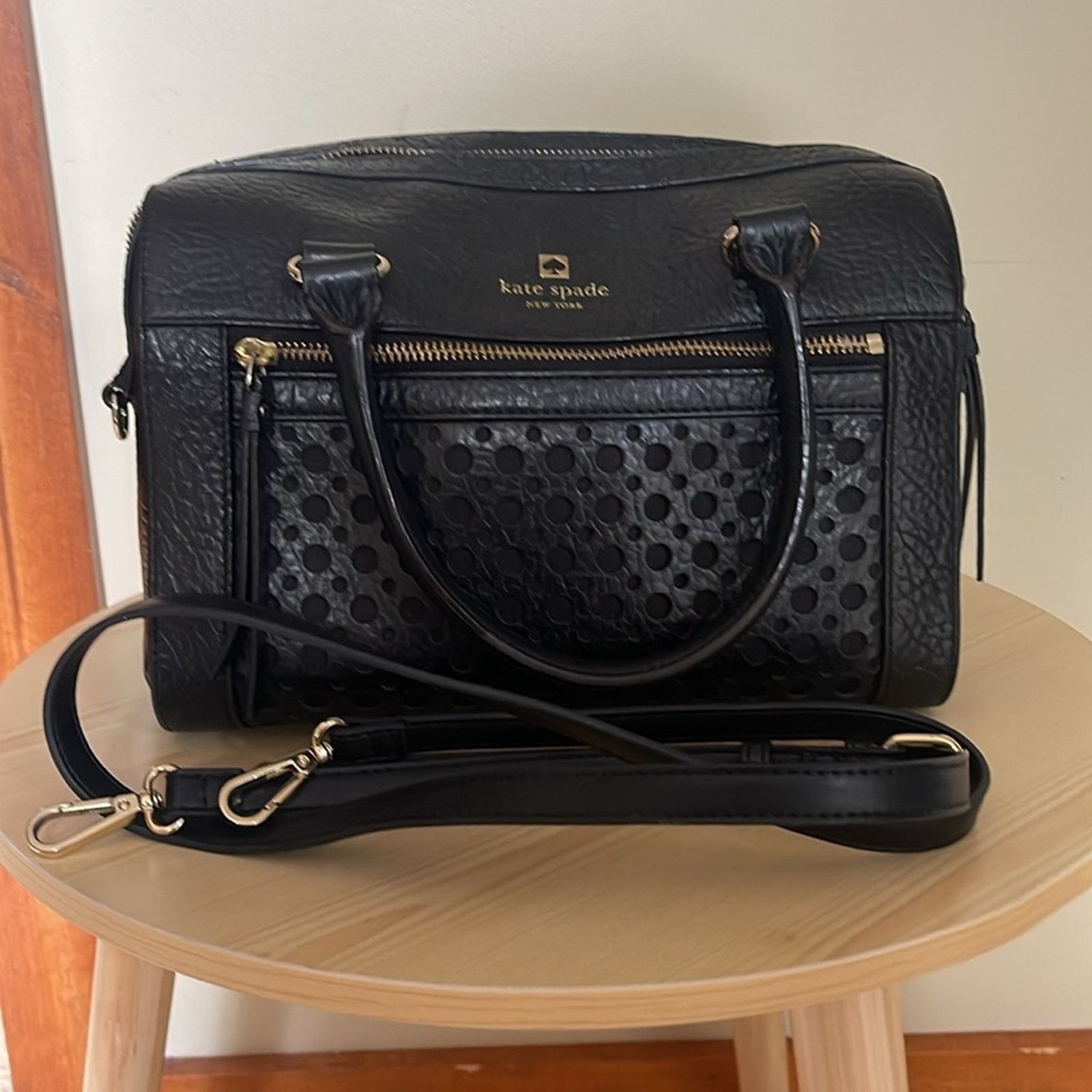 Kate Spade Kate Spade Perri Lane Delaney Crossbody in Black Size ONE SIZE - 5 Thumbnail