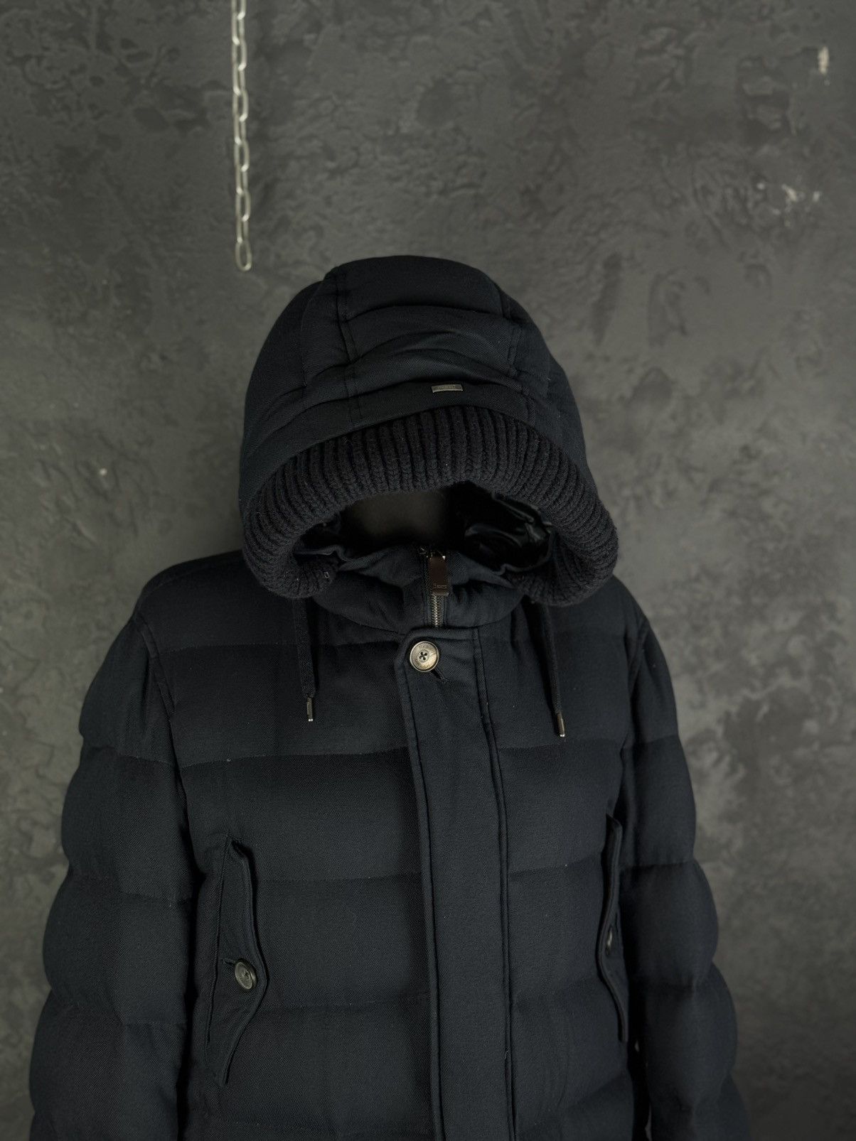 Herno HERNO Norfolk Men's Down Jacket Navy Blue Size 50 Size US M / EU 48-50 / 2 - 7 Thumbnail